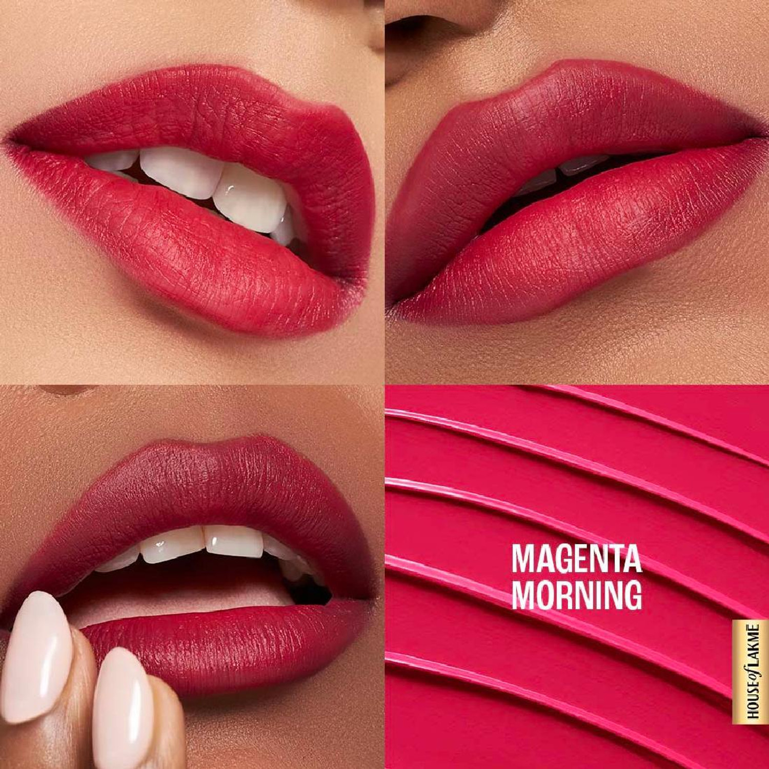 Image of Lakme 9to5 Hya Matte Lipstick Magenta Morning 3.6gm (Vacation Nude, 3.6 g)
