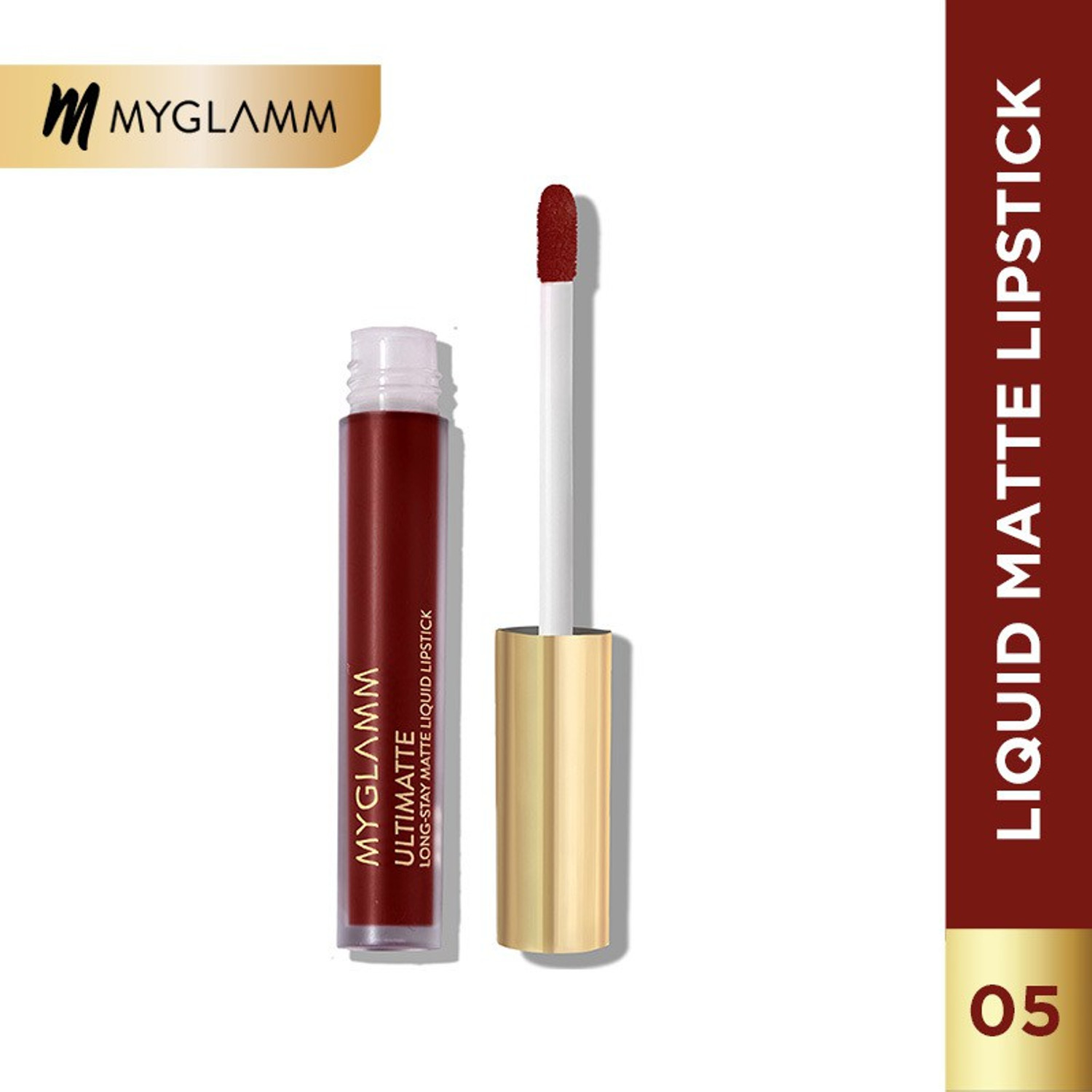 Image of MyGlamm Ultimatte Long Stay Matte Liquid Lipstick-Coral Slayer-2.5ml