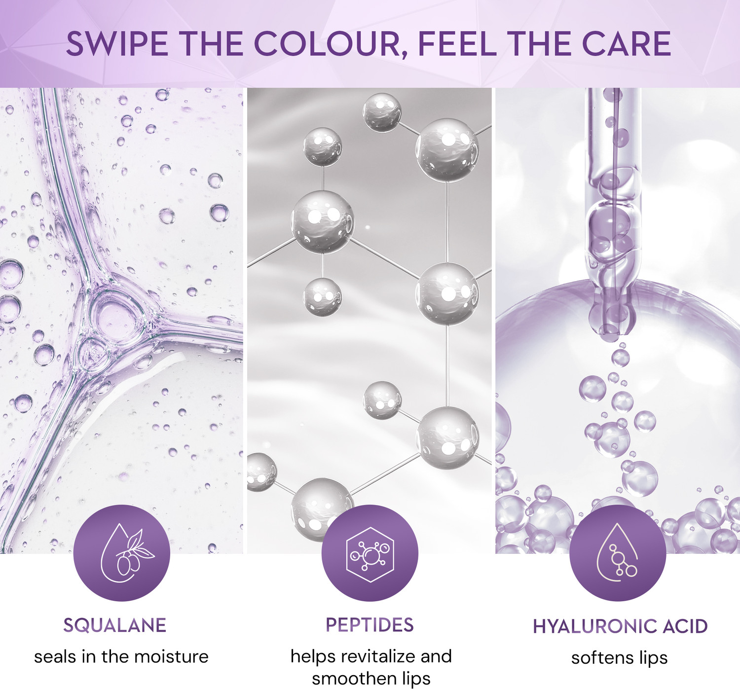 Image of SUGAR Cosmetics Glide Peptide Serum Lipstick | Hyaluronic Acid & Vitamin E | Velvet Matte Finish
