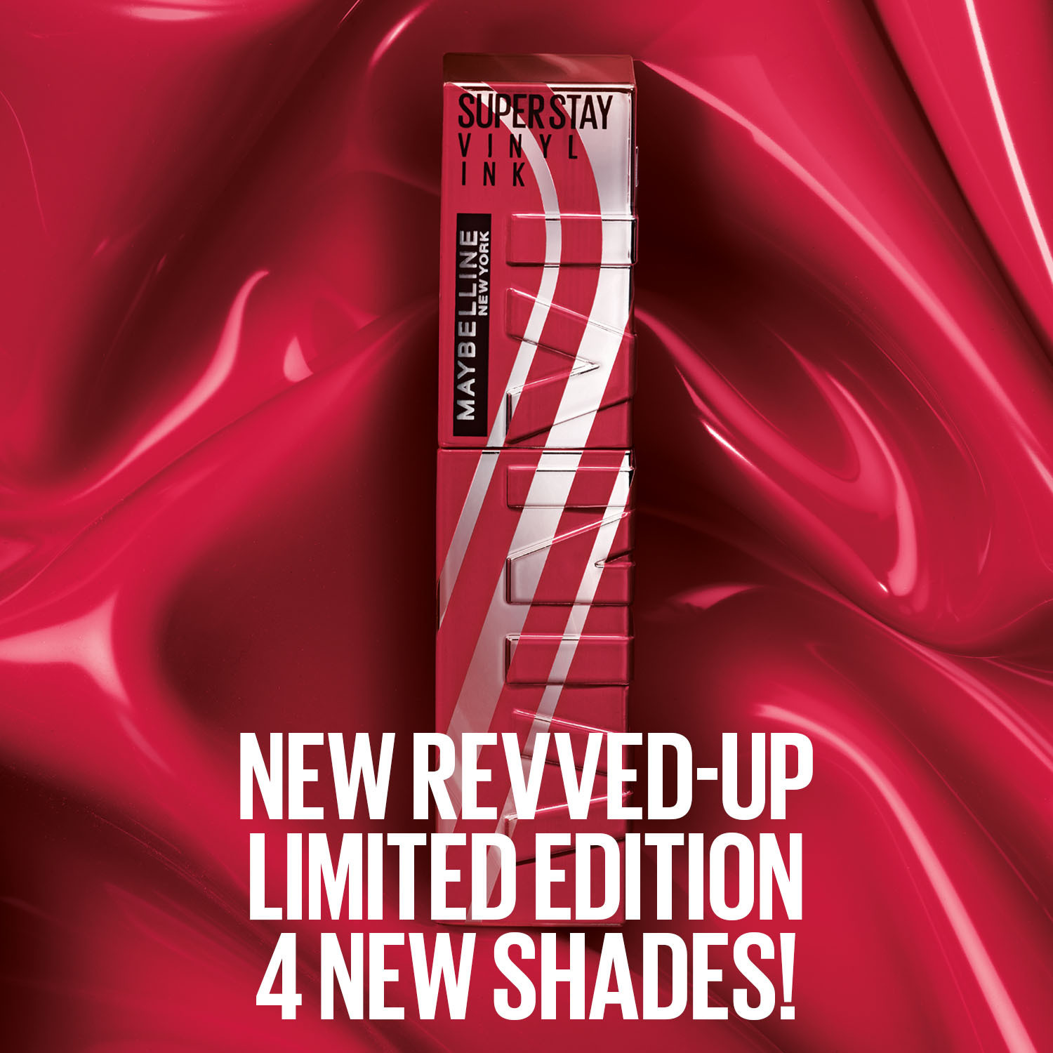 Image of MAYBELLINE NEW YORK Super Stay Vinyl Ink High Shine Racing Liquid Lipstick - Engine On