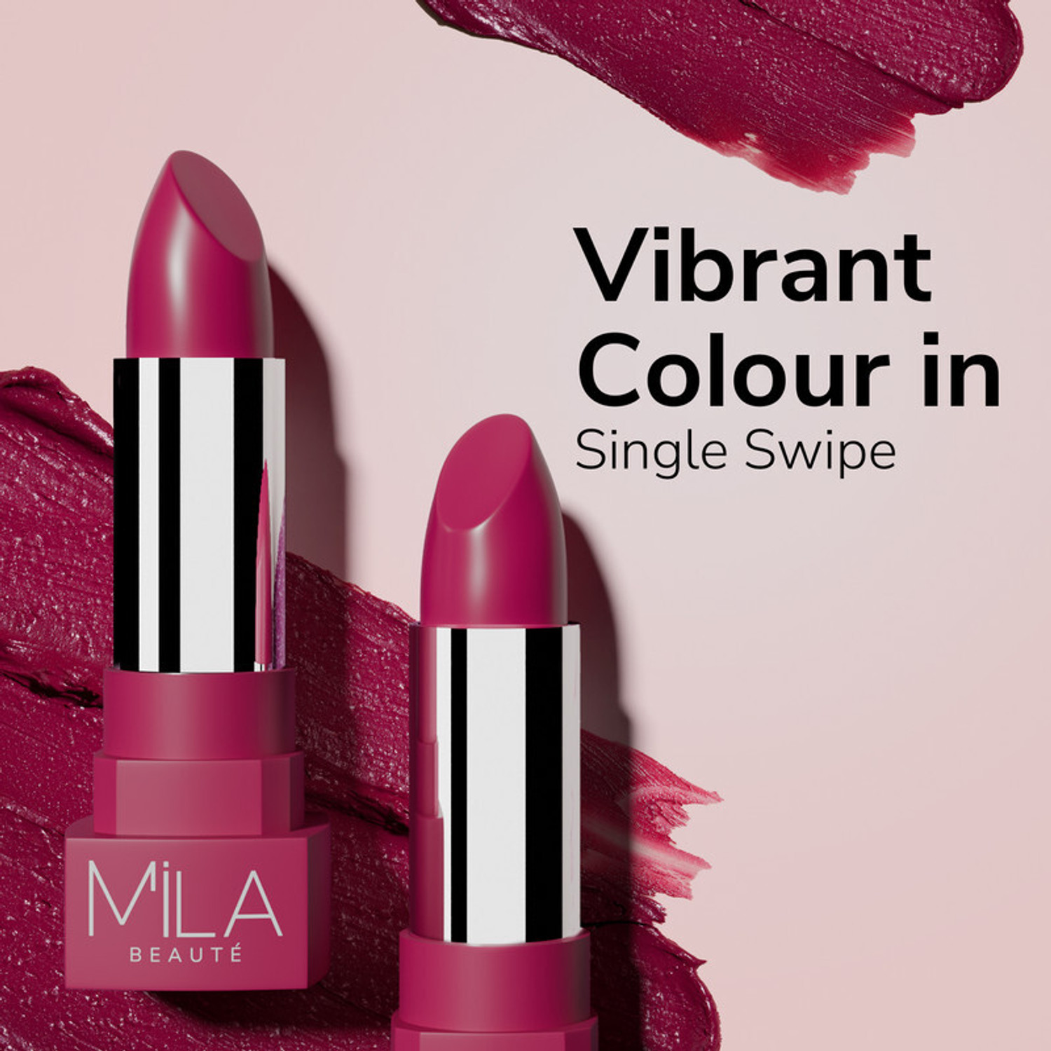 Image of mila beaute Matte Lipstick | Highly Pigmented & Lightweight Formula | Matte Finish |