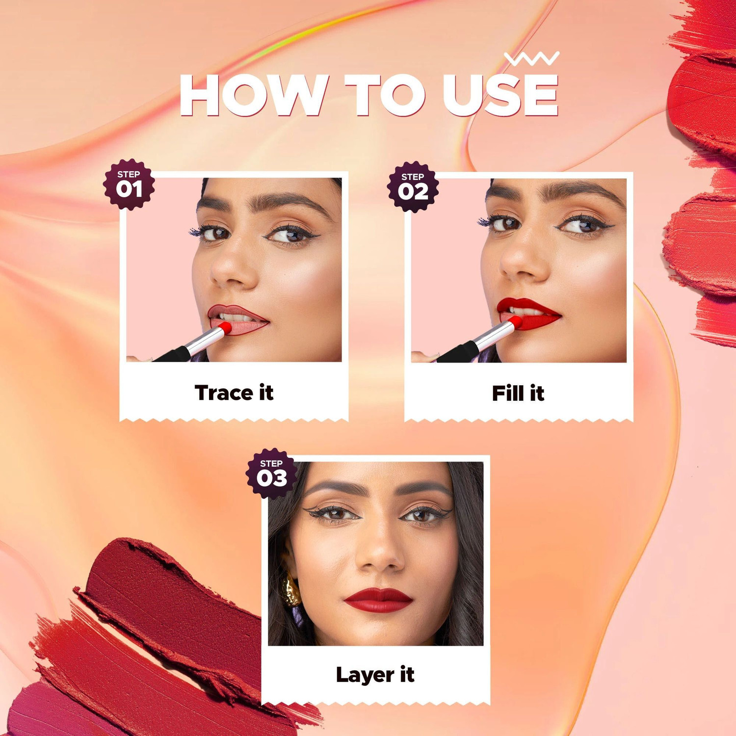 Image of Hilary Rhoda Power Stay Non Transfer Lipstick | Infused with Vitamin E & Shea Butter |