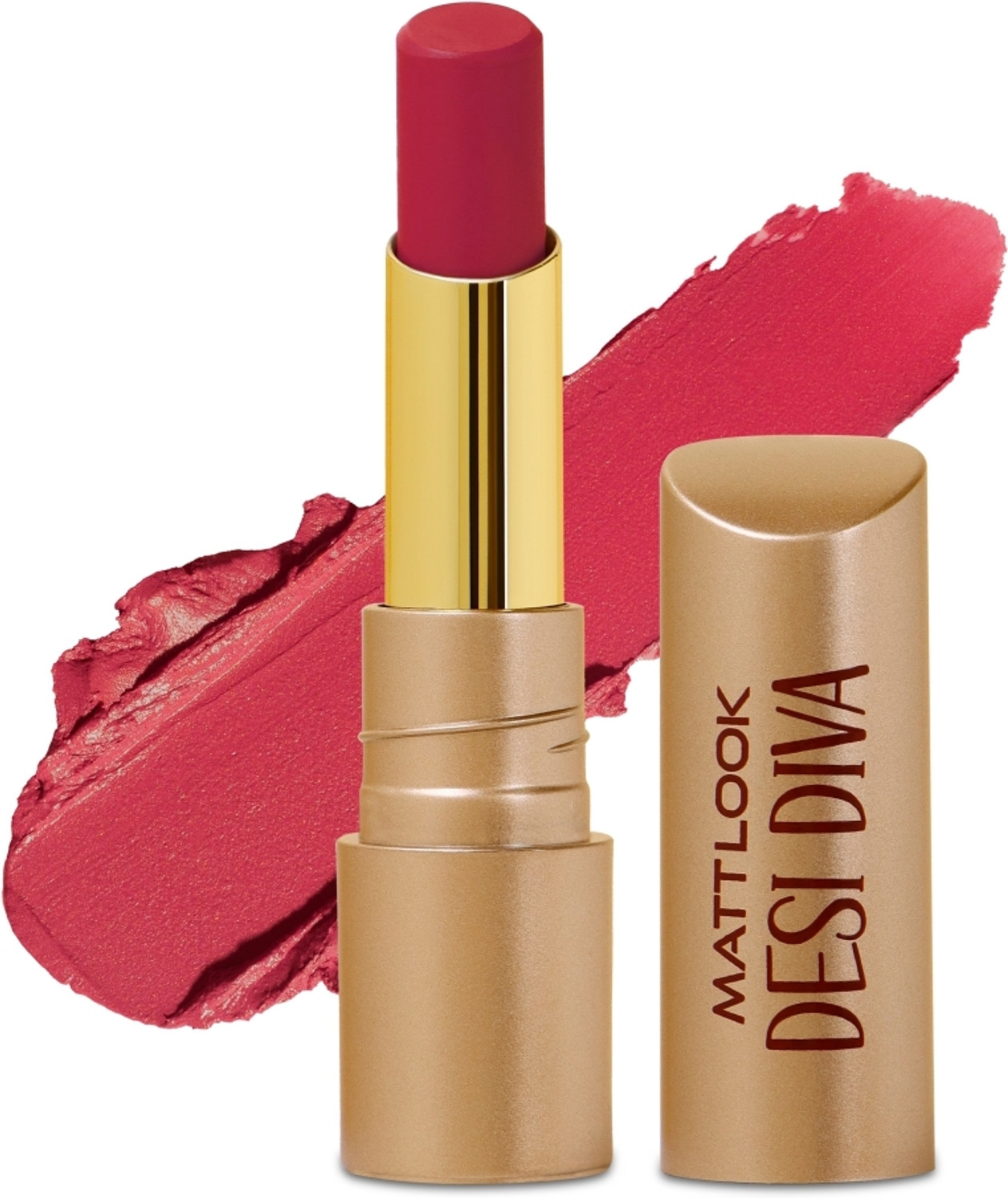 Image of MATTLOOK Desi Diva HD Matte Lipstick With Hydrating Formula & Hyaluronic Acid