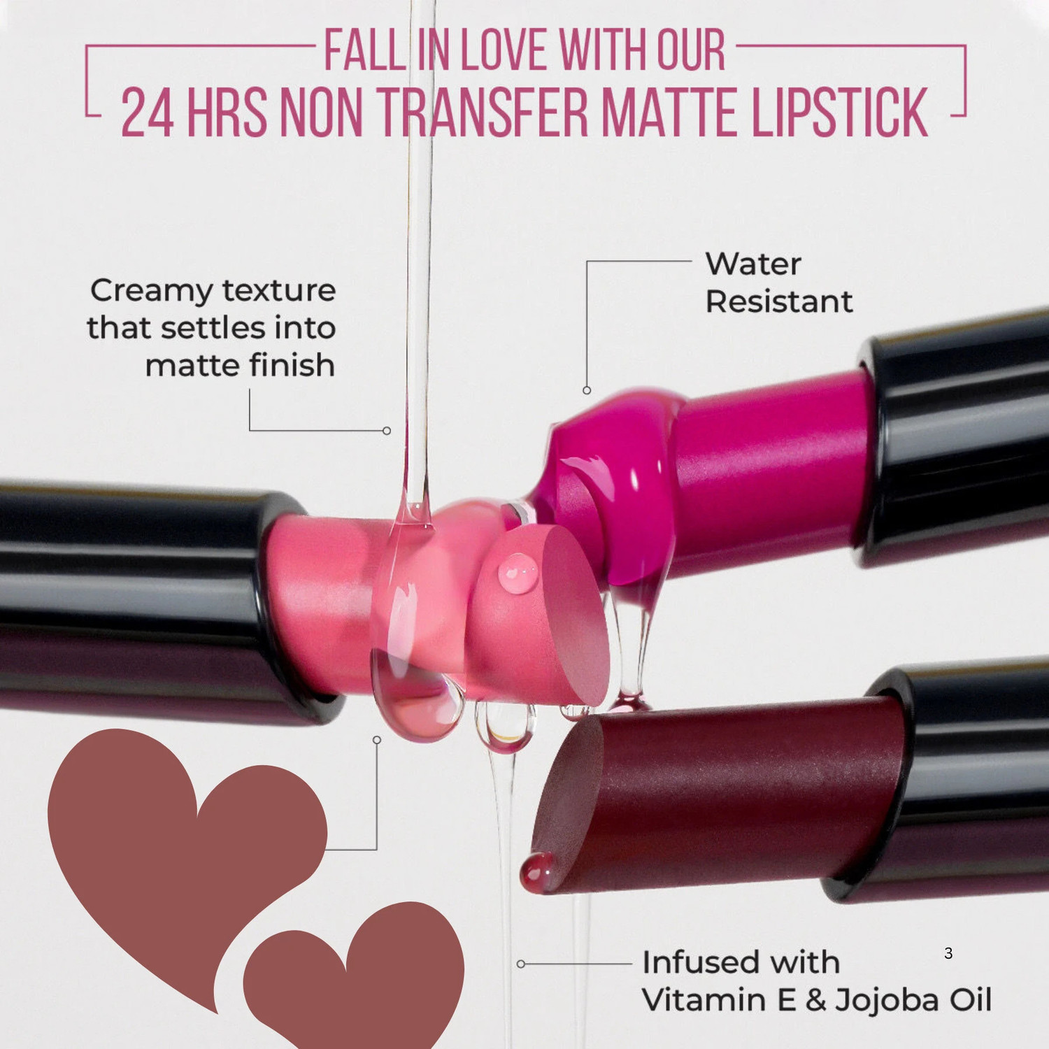 Image of INSIGHTCOSMETIC 24 Hrs Non Transfer Matte Lipstick