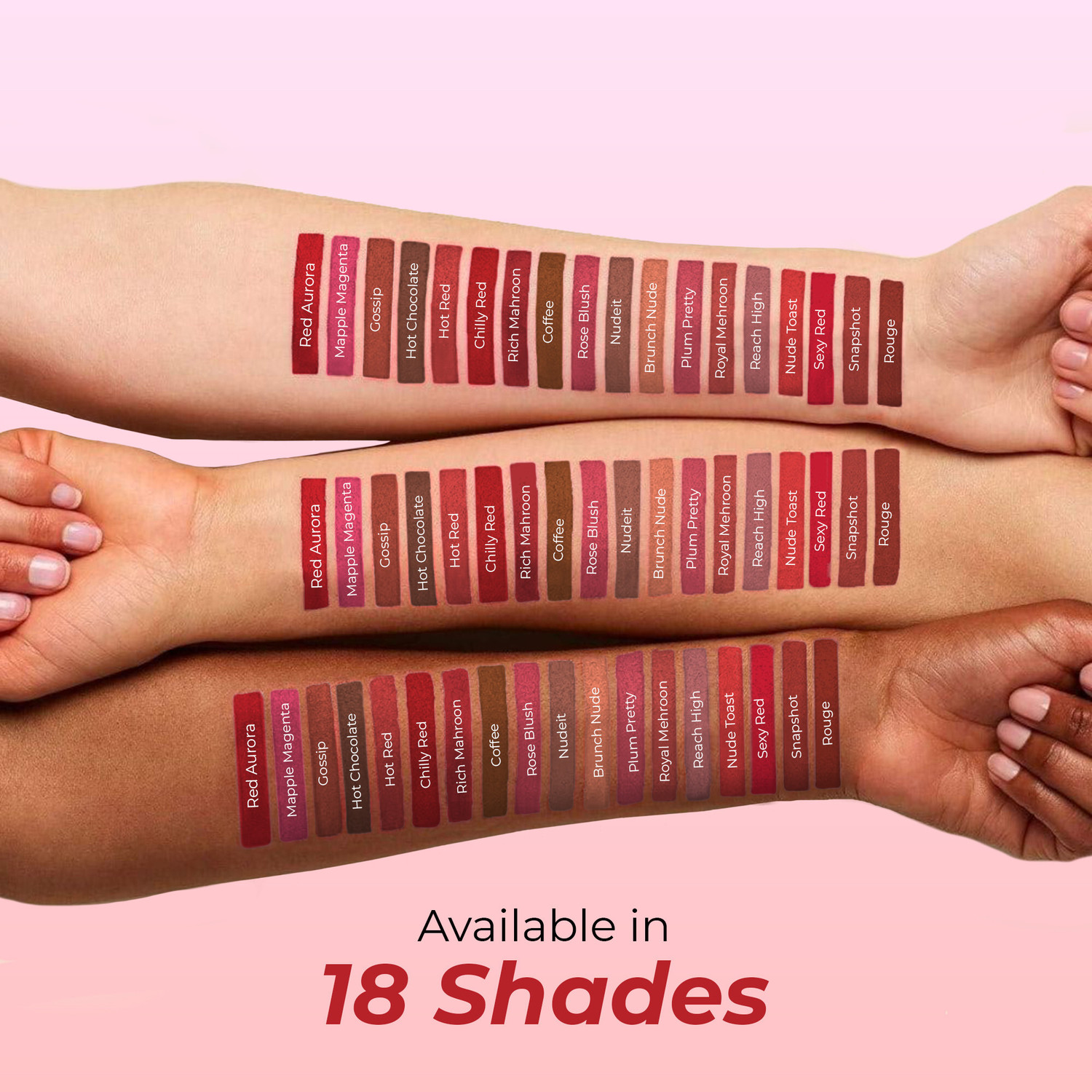 Image of COLORS QUEEN Lippie Long Lasting Creamy Matte Lipstick Infused with Jojoba Oil & Vitamin E