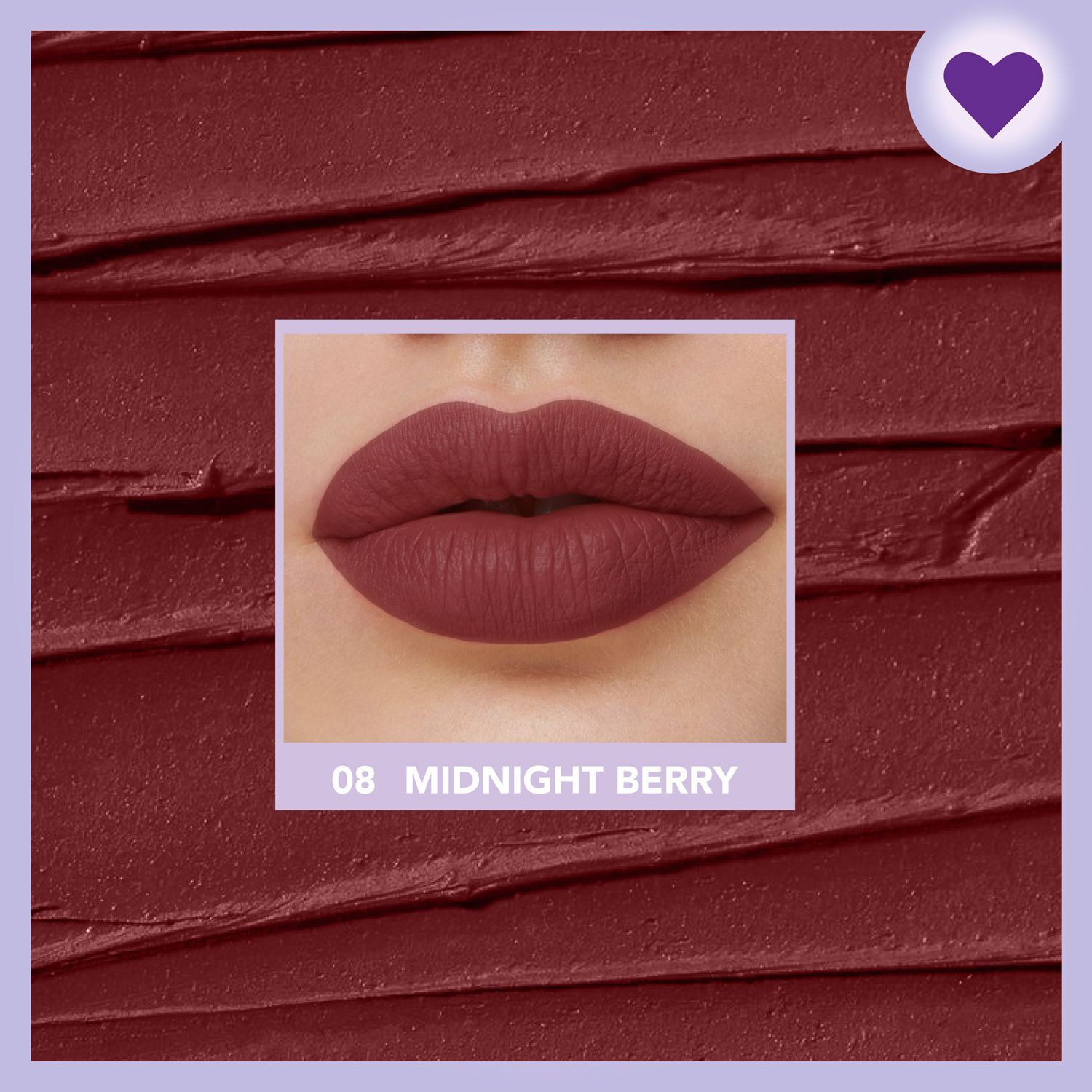Image of BLUE HEAVEN Love Capsule Powder Matte Lipstick |Midnight Berry, 4gm