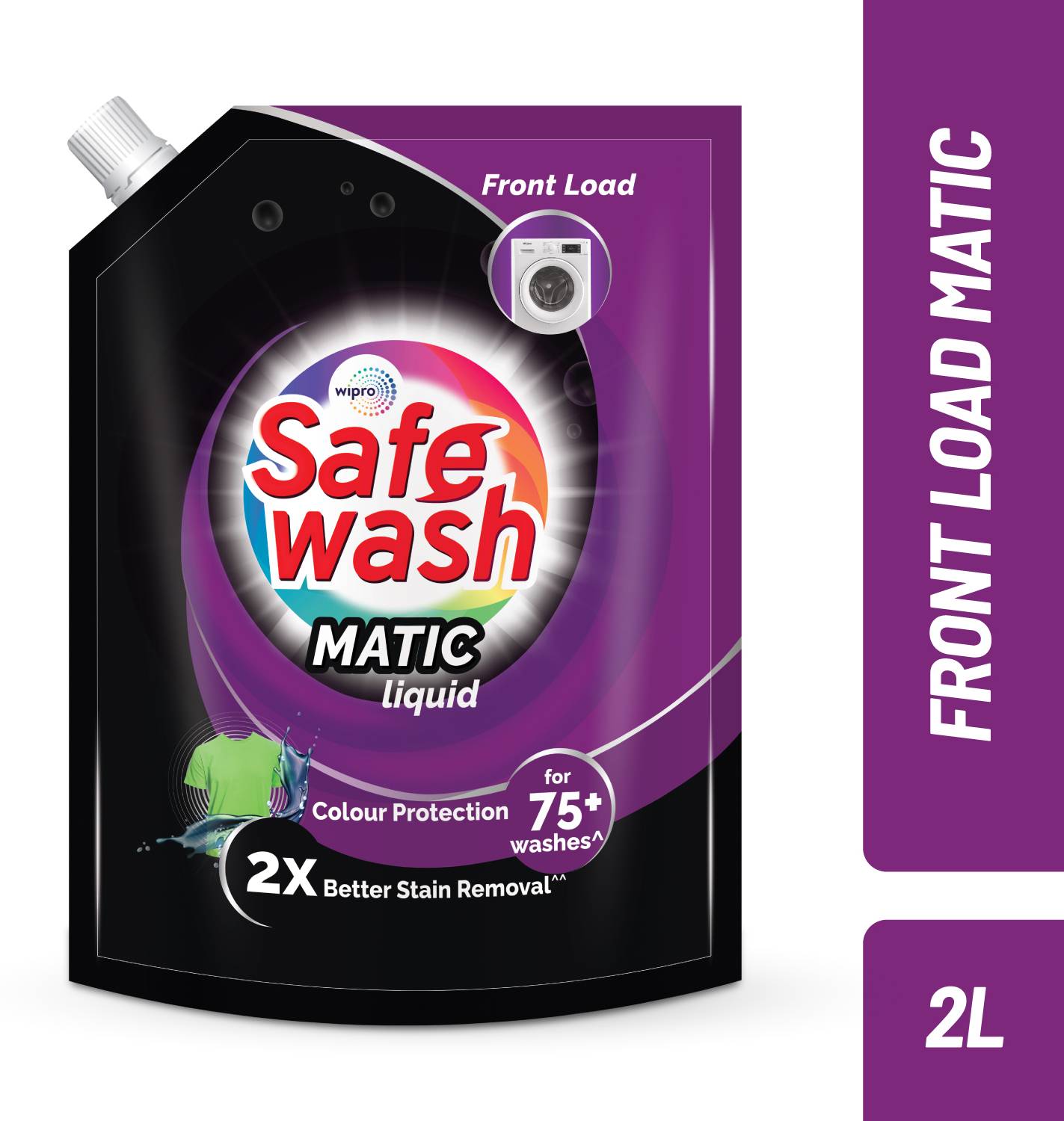 SafeWash Matic Front Load Premium Pouch Liquid Detergent (2 L)