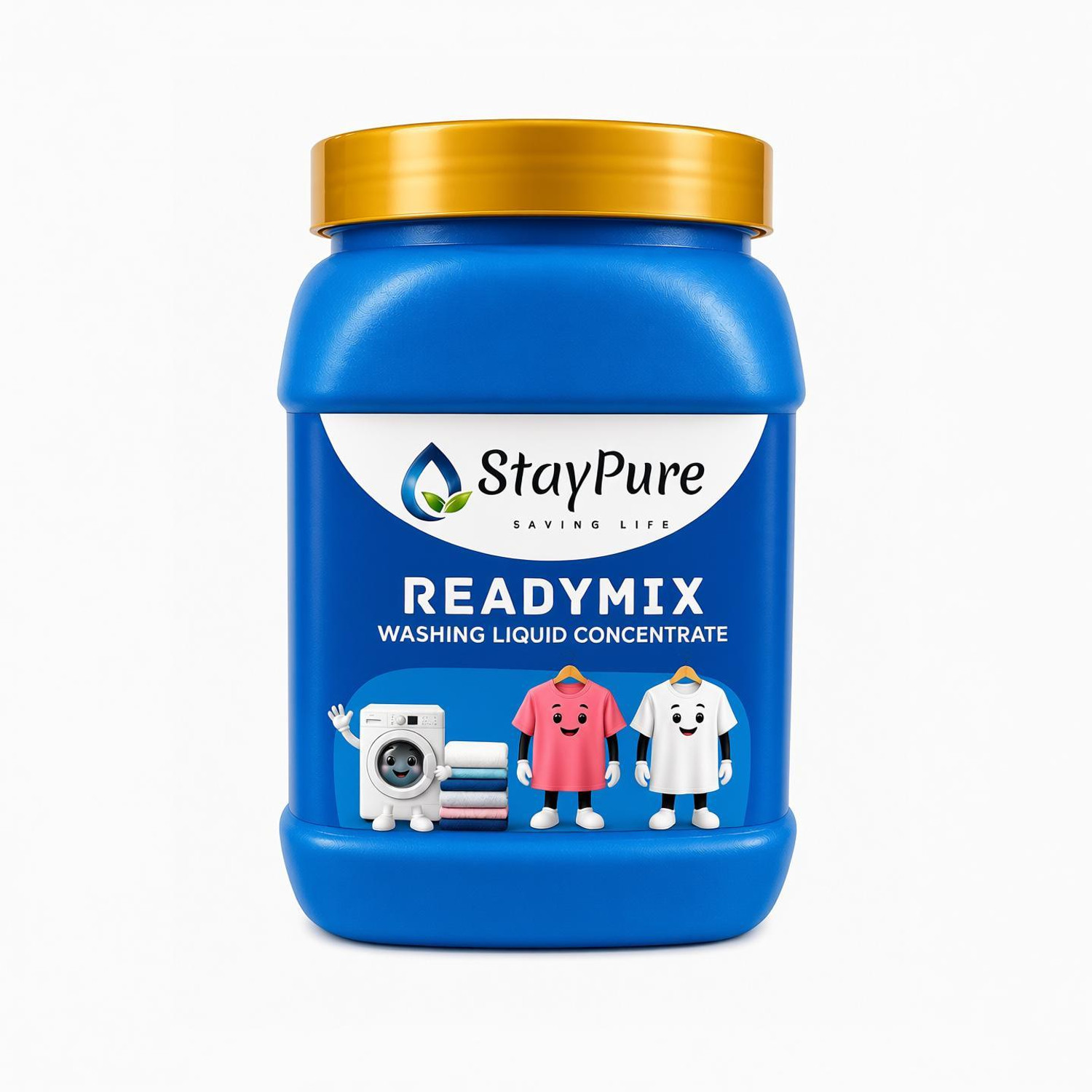 Image of Staypure Readymix Washing Liquid Concentrate Multi-Fragrance Liquid Detergent (1000 ml)