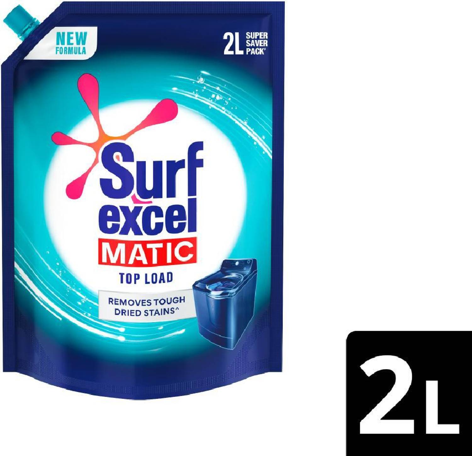 Surf excel Matic Top Load Liquid Detergent 2L Refill pouch