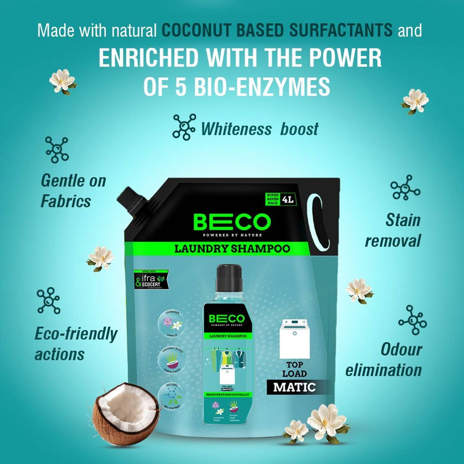 Beco Natural Top Fresh Liquid Detergent - Image 3
