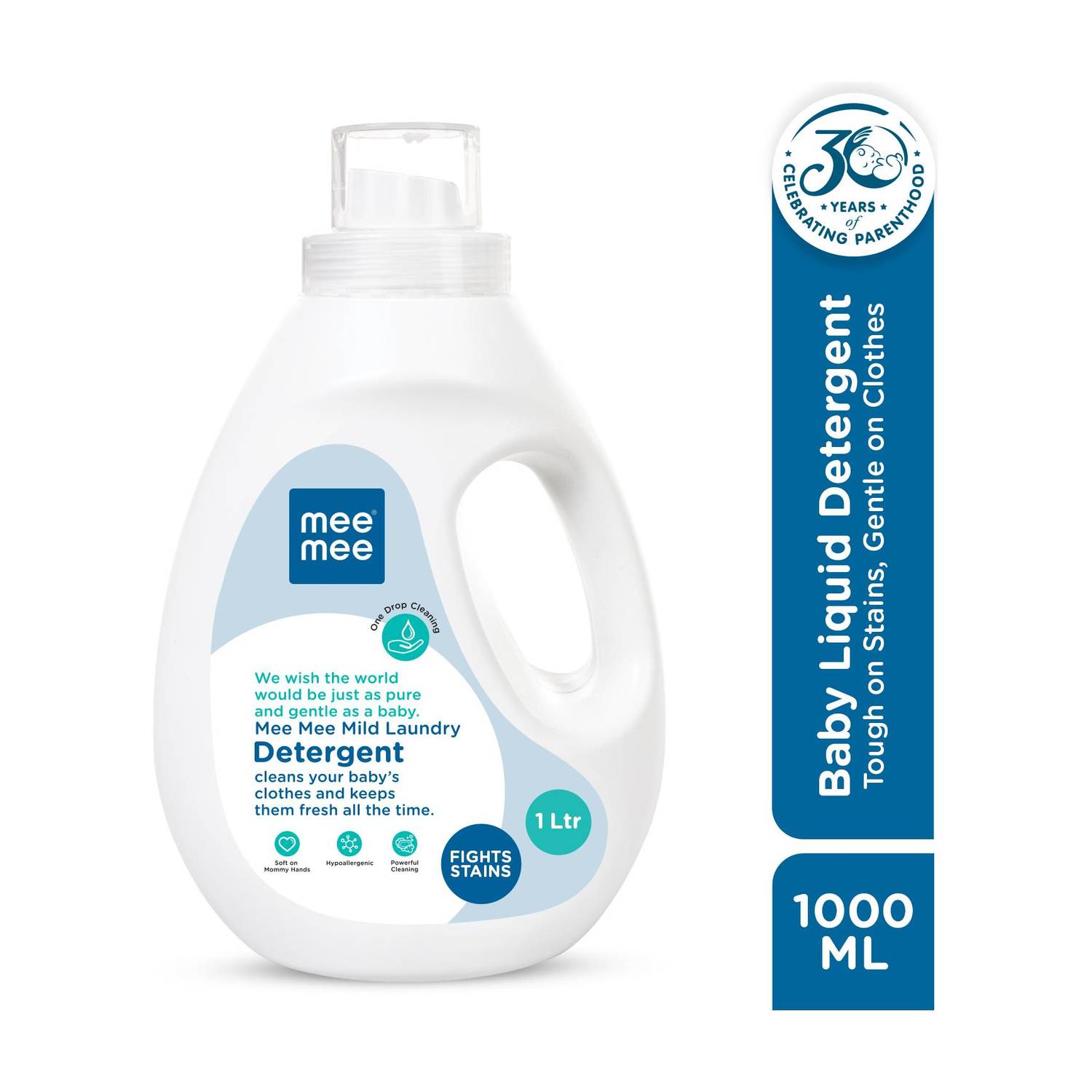 MeeMee Mild Baby Laundry Ph Balanced Safe for Baby's Skin & Anti-Bacterial Fight Stains Multi-Fragrance Liquid Detergent