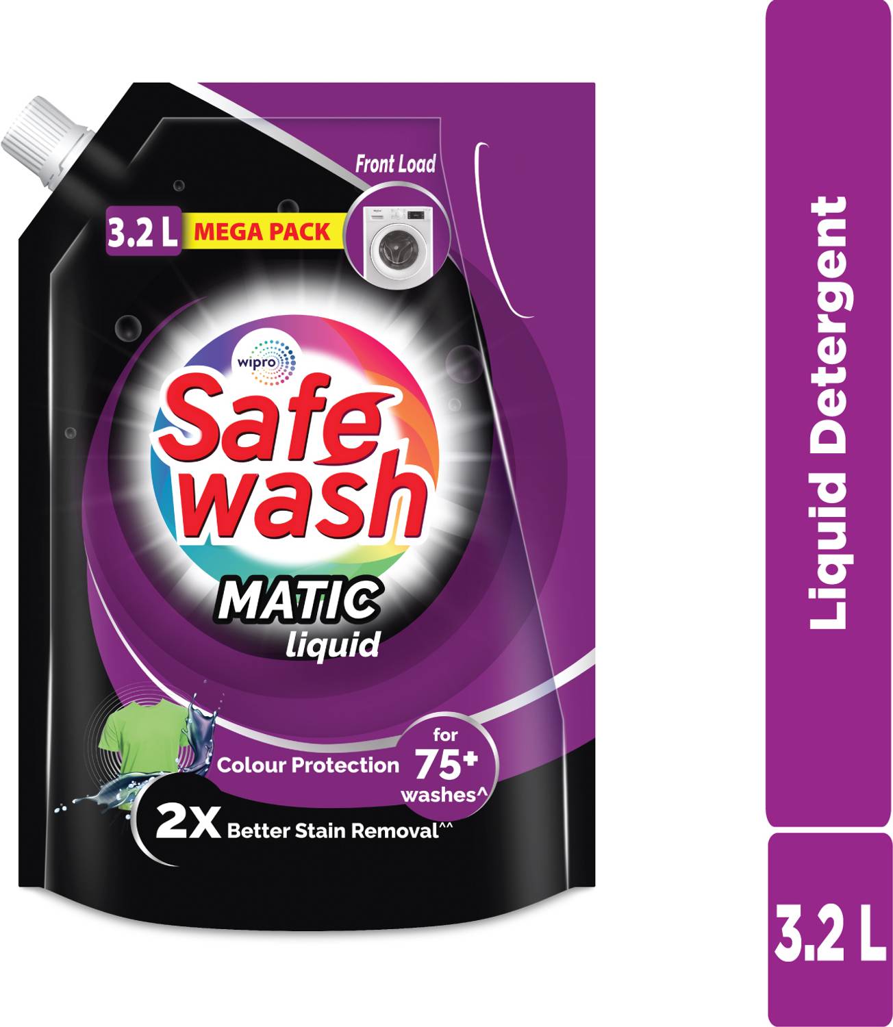 SafeWash Front Load Matic Premium Refill Pouch with Colour-Protec