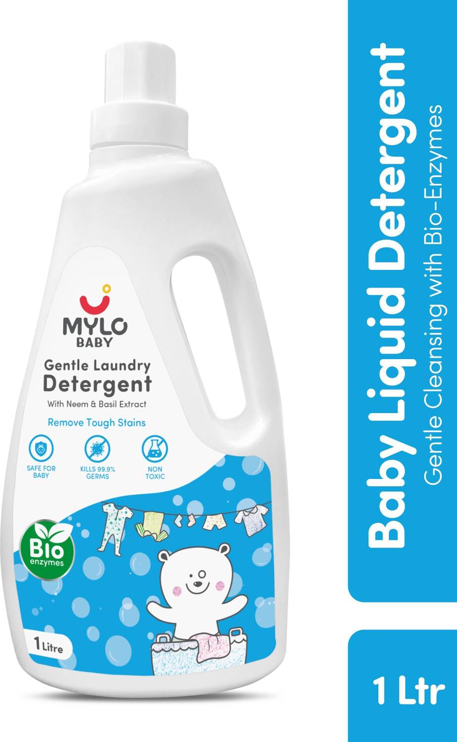 MYLO Baby Gentle Laundry Chemicals & Fragrance Free pH Balance