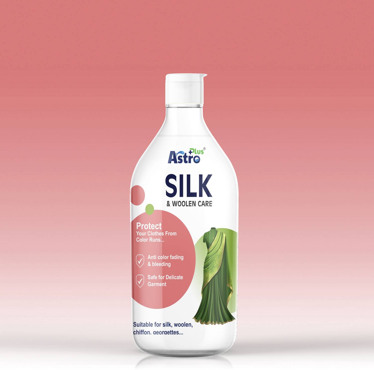 ASTRO PLUS+ Silk & Woolen Care Liquid –Delicate Detergent for Silk Saree & Woolen Clothes Fresh Liquid Detergent