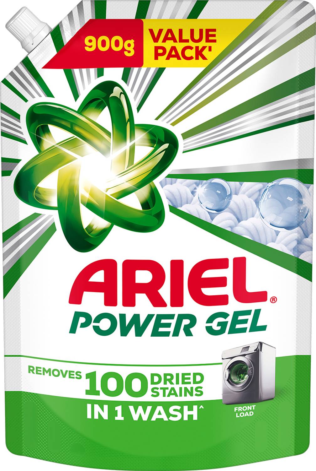 Ariel Power Gel Front Load Removes 100 Stains in 1 Wash Classic L