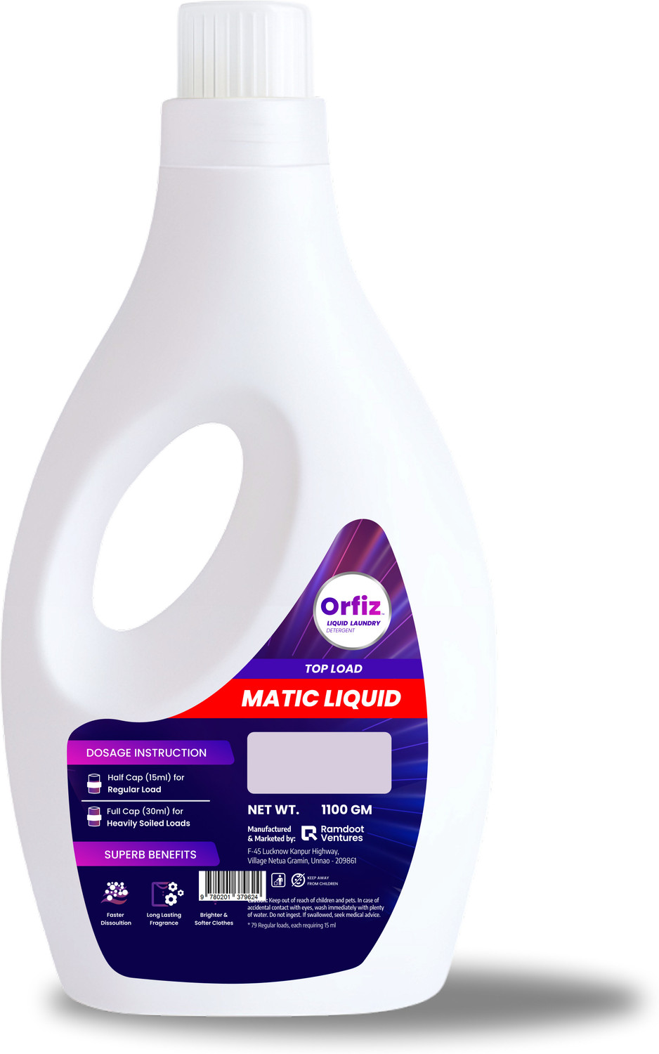Image of Orfiz Top Load Aqua Liquid Detergent