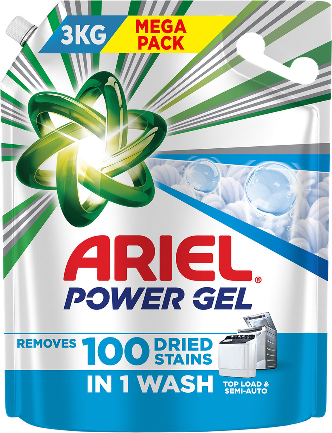 Image of Ariel Power Gel Liquid Detergent Top Load & Semi-Automatic Washing Machines Fresh Liquid Detergent