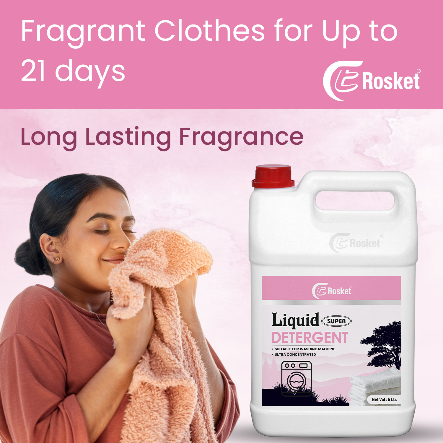 Image of EROSKET All-in-One Liquid Detergent |Deep Clean, Color Protection & Fresh Smell for days Fresh Liquid Detergent