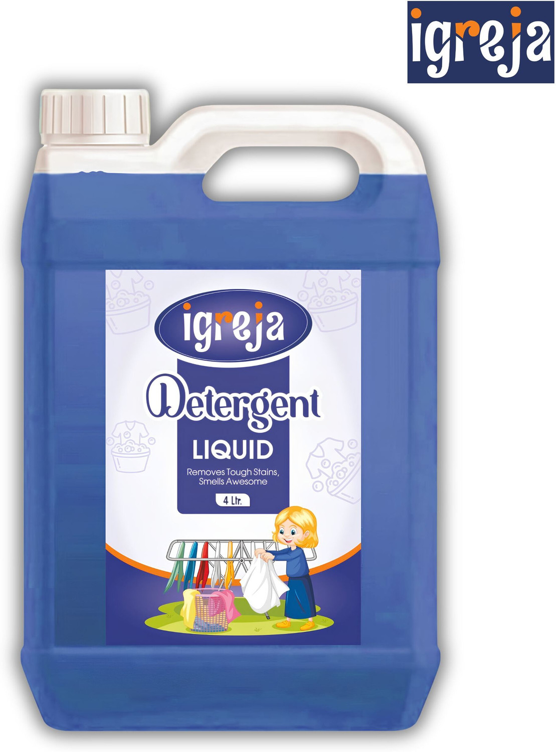 Image of IGREJA Laundry Detergent Liquid Machine & Bucket Wash Aqua Liquid Detergent
