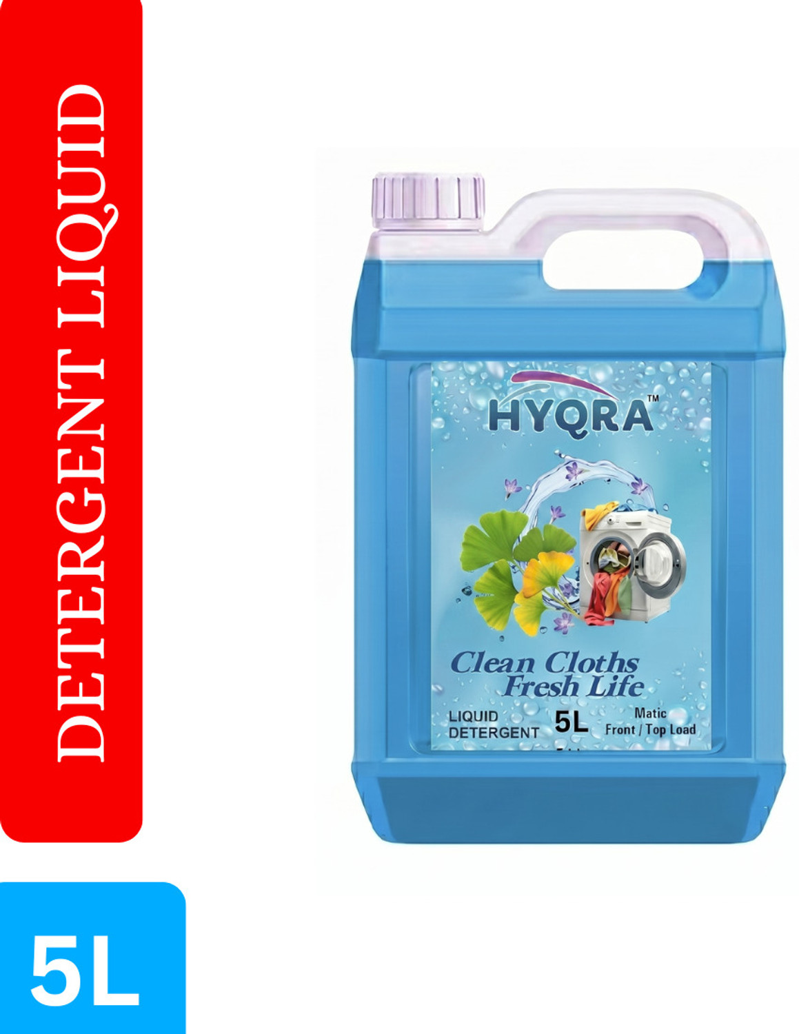Image of HYQRA matic top load and front load liquid detergent, machine, Wash Detergent , matic Fresh Liquid Detergent