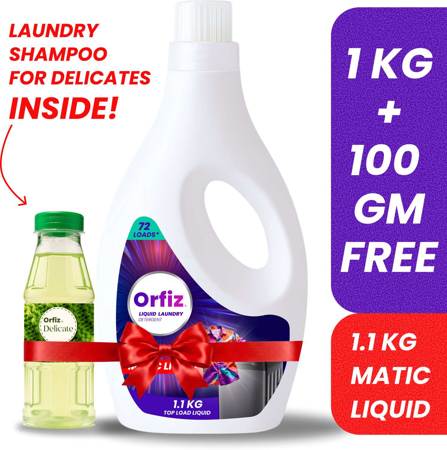 Image of Orfiz Top Load Aqua Liquid Detergent