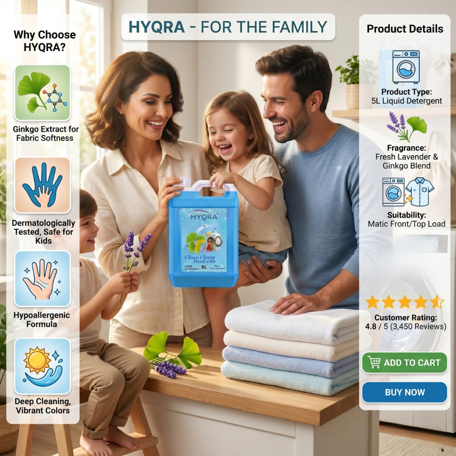 Image of HYQRA matic top load and front load liquid detergent, machine, Wash Detergent , matic Fresh Liquid Detergent