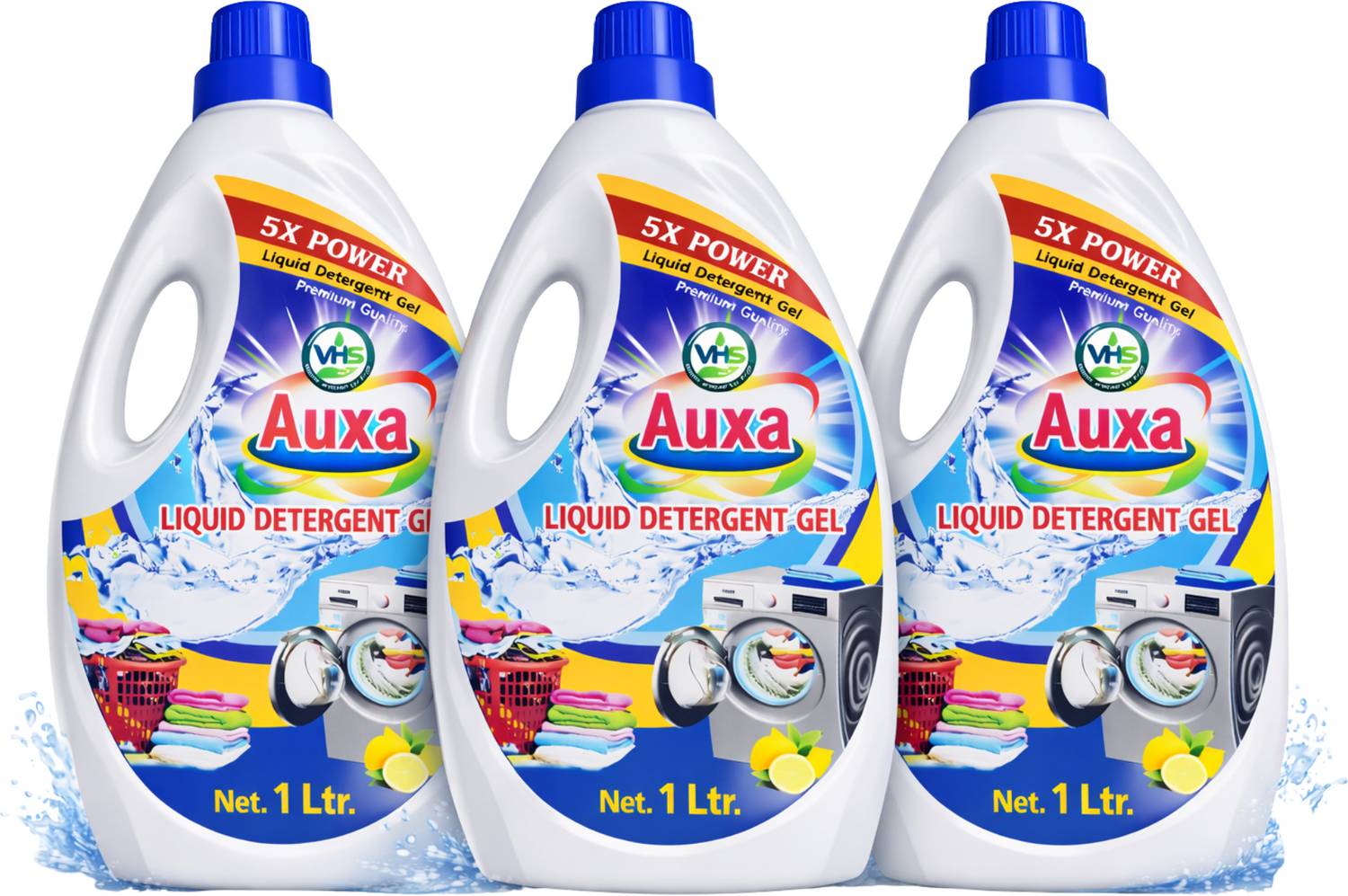 AUXA Detergent Liquid Gel| High Efficiency Laundry Liquid for Clothes Fresh Liquid Detergent