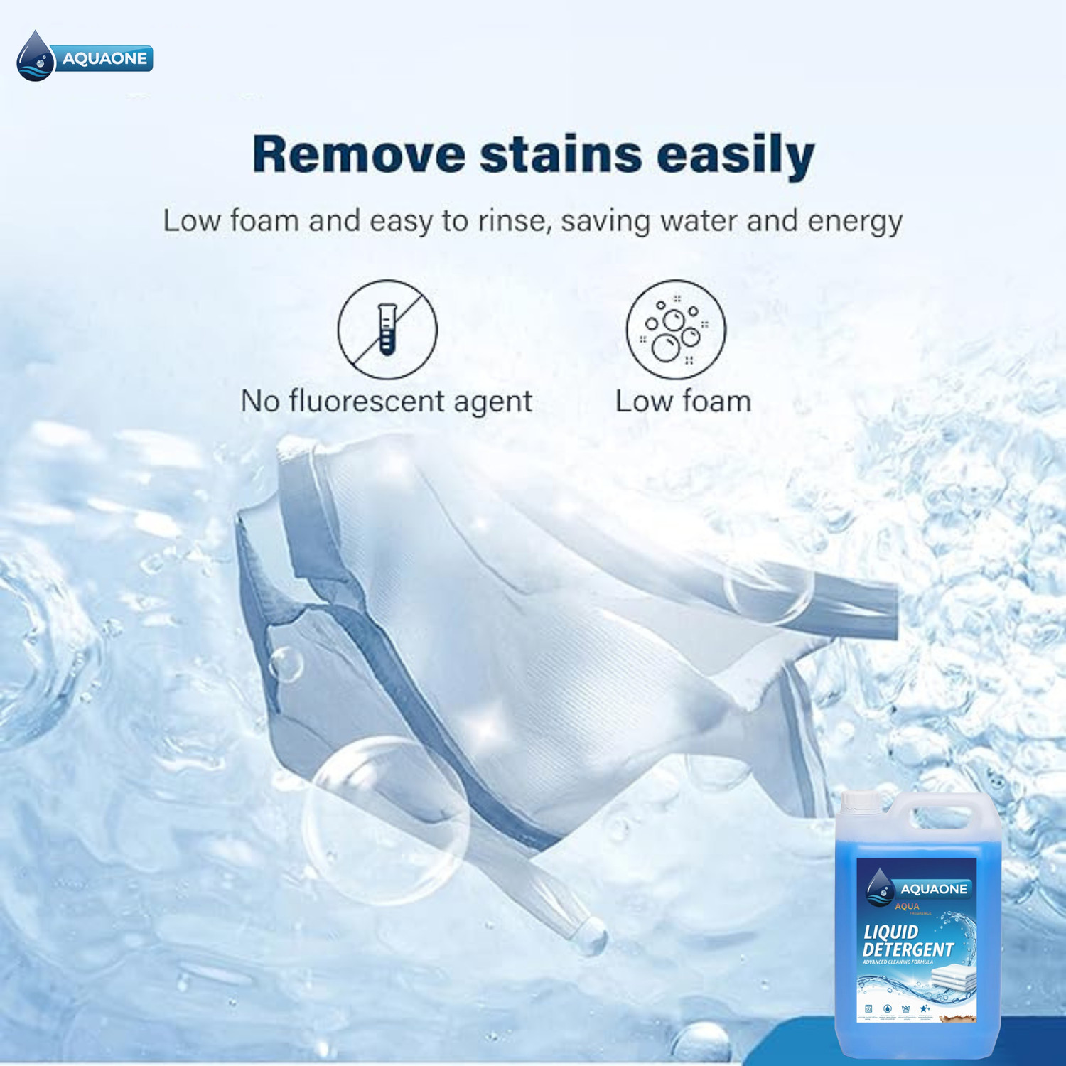 Image of AQUAONE Ultra Wash Top load & Front Load machine liquid detergent Aqua Liquid Detergent