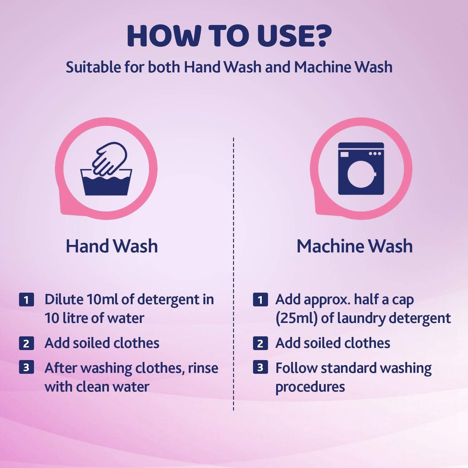 Image of Chicco Baby Laundry Detergent, Delicate Flowers, 5X Stain & Germ Fighter, Kills 99% of Germs, Gentle on Clothes & Skin (1 L) Floral Liquid Detergent