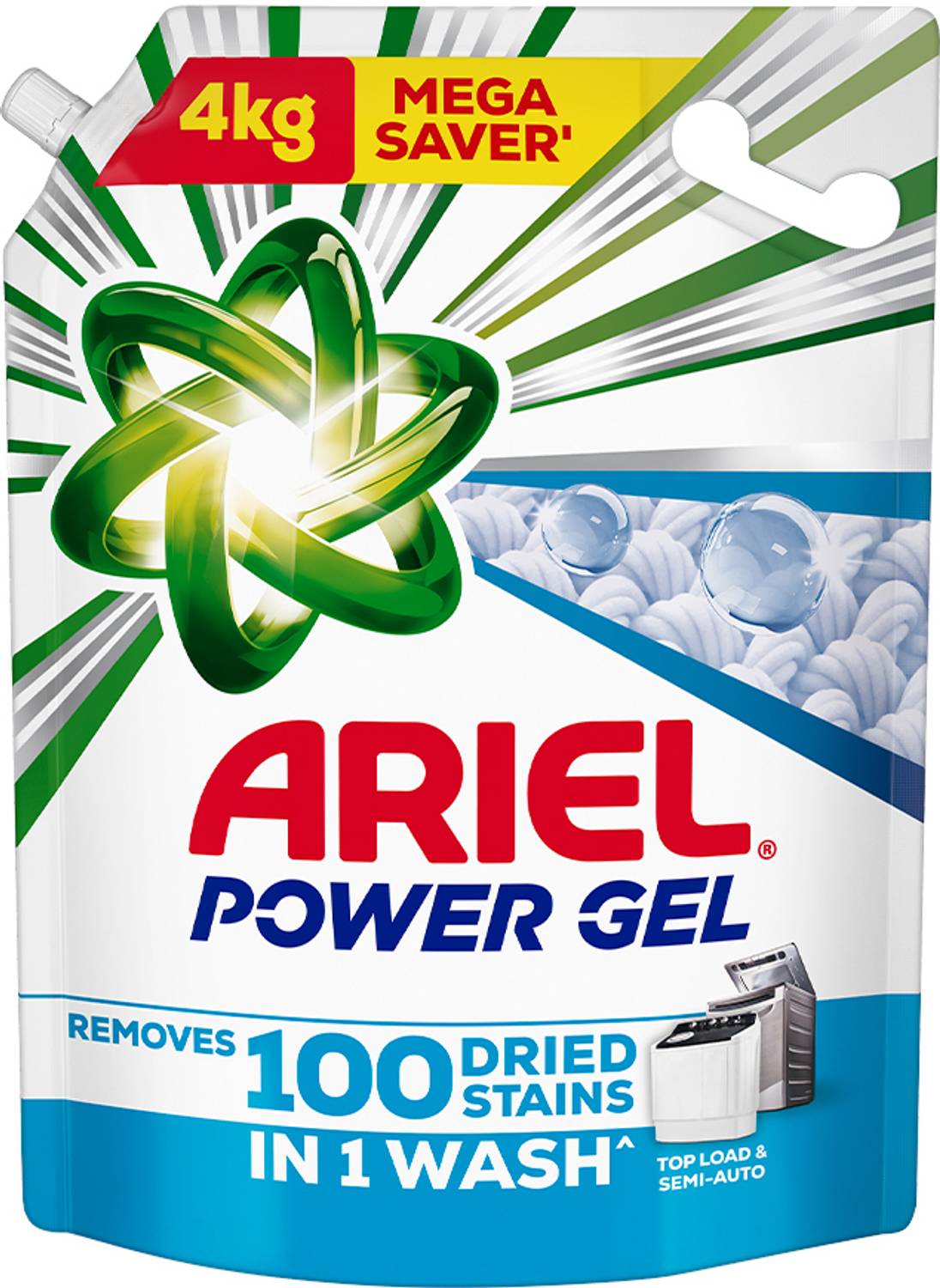 Ariel Topload stain Fresh Liquid Detergent (4 kg)