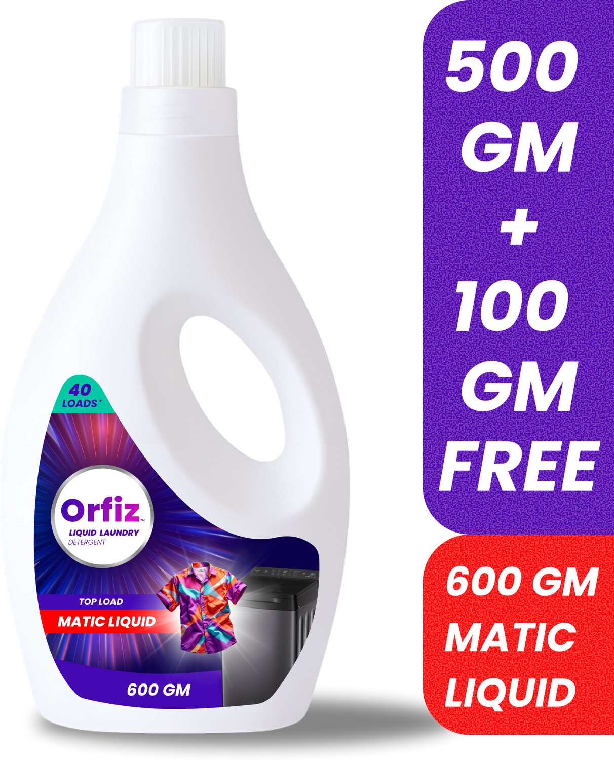 Image of Orfiz Top Load Matic Aqua Liquid Detergent