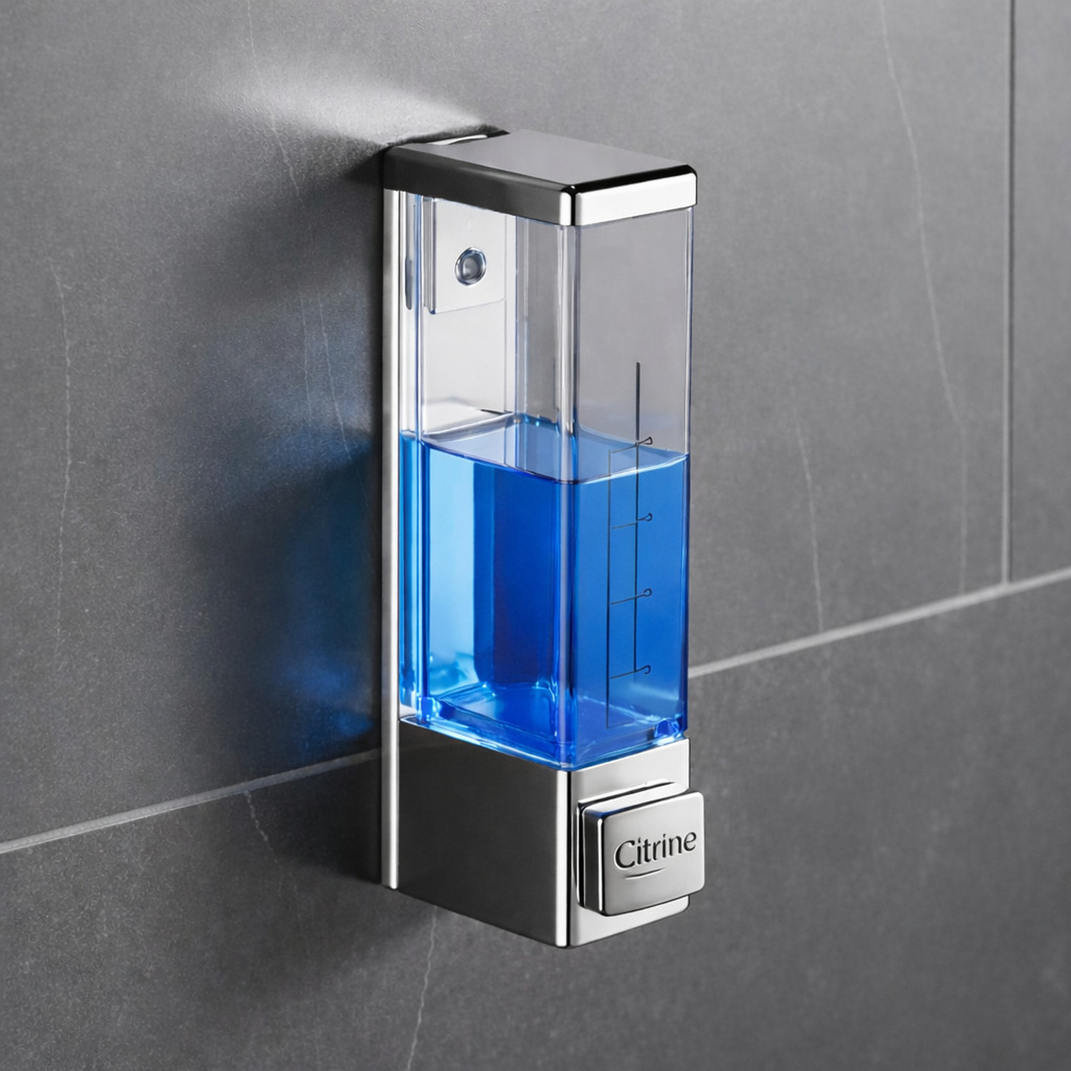 Image of Citrine ABS Wall Mounted Handwash Dispensers for Bathroom Kitchen 350 ml 350 ml Liquid, Conditioner, Gel, Shampoo, Soap, Foam Dispenser