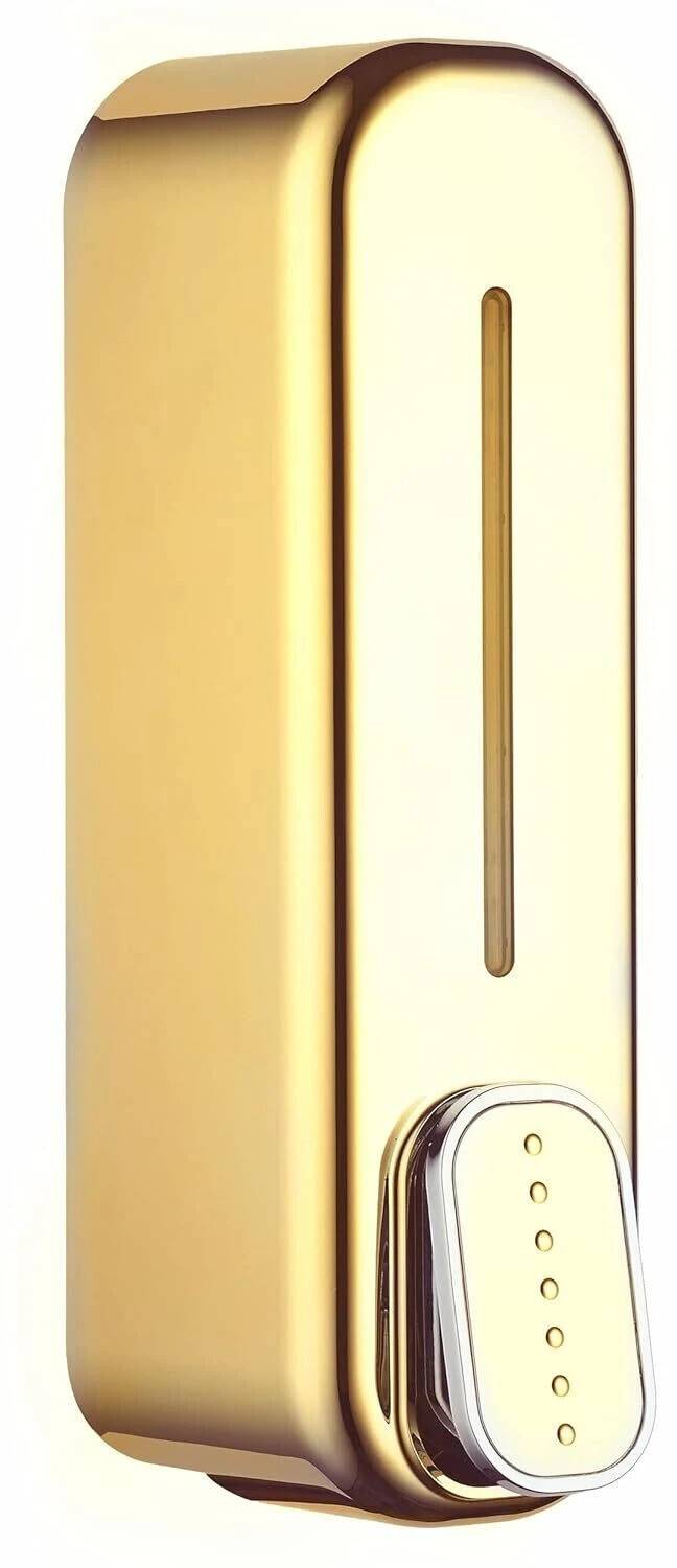 Aimko GOLD Dispenser dolphin Heavy Duty Wall Mount Liquid Soap Dispenser Liquid 350 ml Liquid, Shampoo, Soap, Foam Dispenser