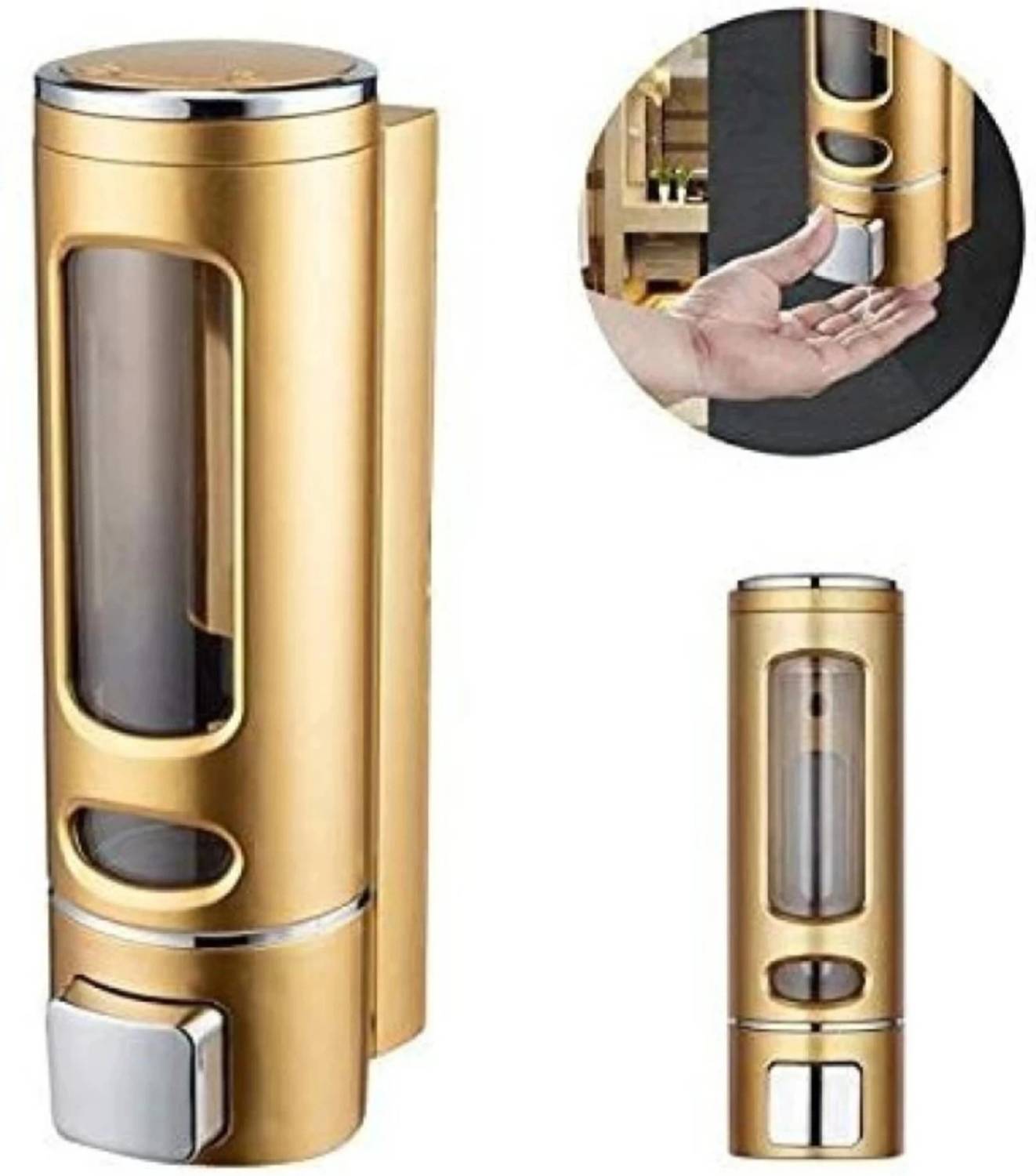 AMATRA Premium Quality Soap Dispenser Ideal for Washrooms, Homes, Schools 0.4 L Liquid, Shampoo, Gel, Foam, Lotion, Sanitizer Stand, Conditioner, Soap Dispenser