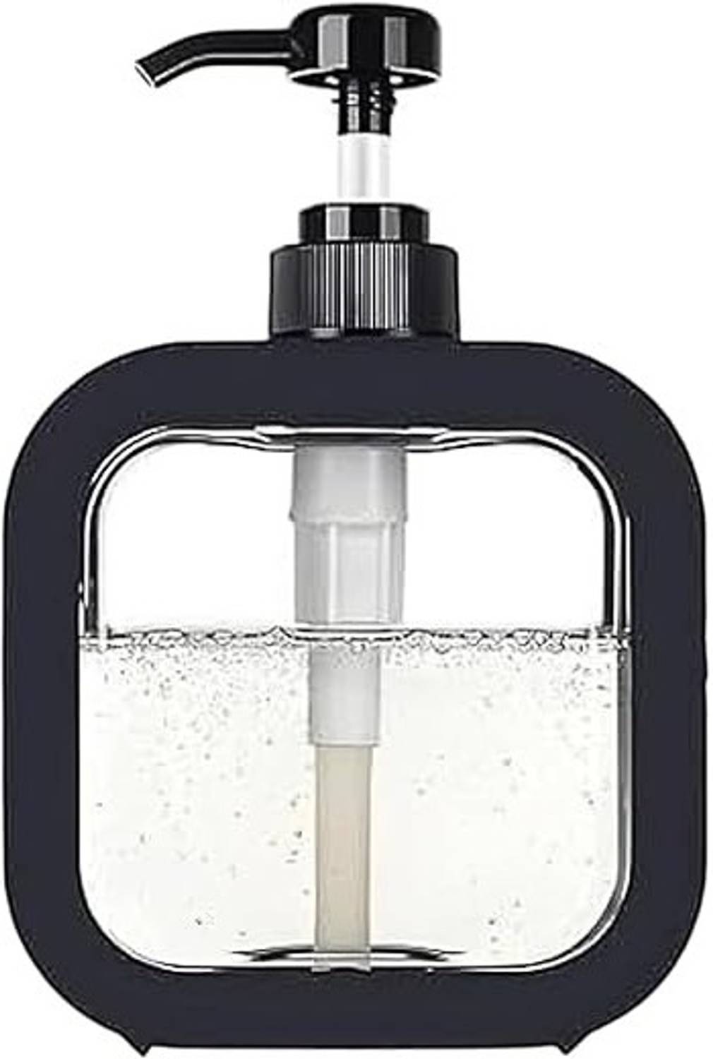 AuraBizz Premium Liquid Soap Dispenser Refillable Hand Wash Pump Bottle for Bathroom 300 ml Liquid, Lotion, Gel, Sanitizer Stand, Soap, Shampoo Dispenser