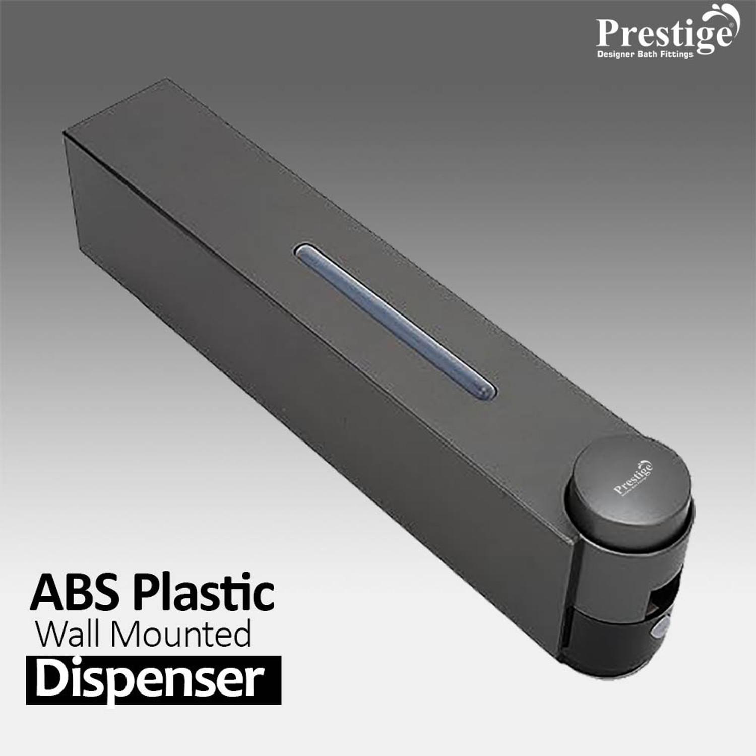 Image of Prestige (420 ml) ABS Plastic Wall Mounted Soap Shampoo Conditioner Hand Wash Dispenser 420 ml Gel, Liquid, Lotion, Shampoo Dispenser