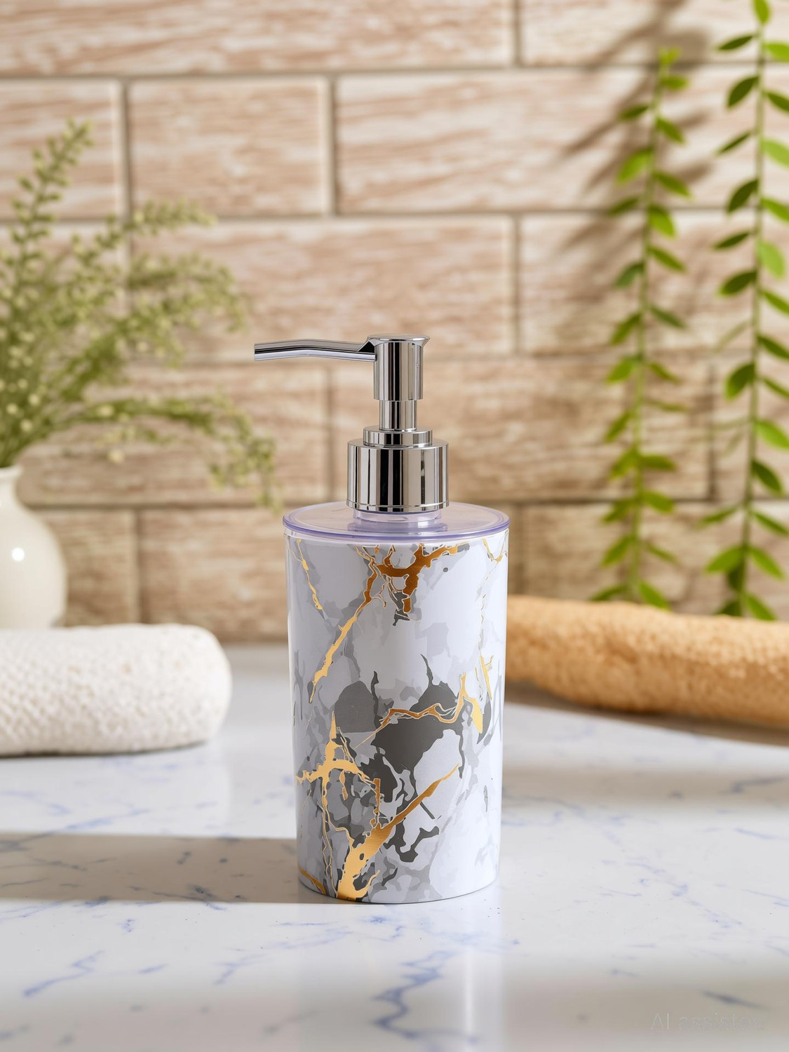 Image of shenron Plastic Liquid Dispenser for Bathroom,Soap Dispenser for Handwash(Pack of 1) 250 ml Liquid, Soap, Gel, Conditioner, Shampoo, Lotion Dispenser