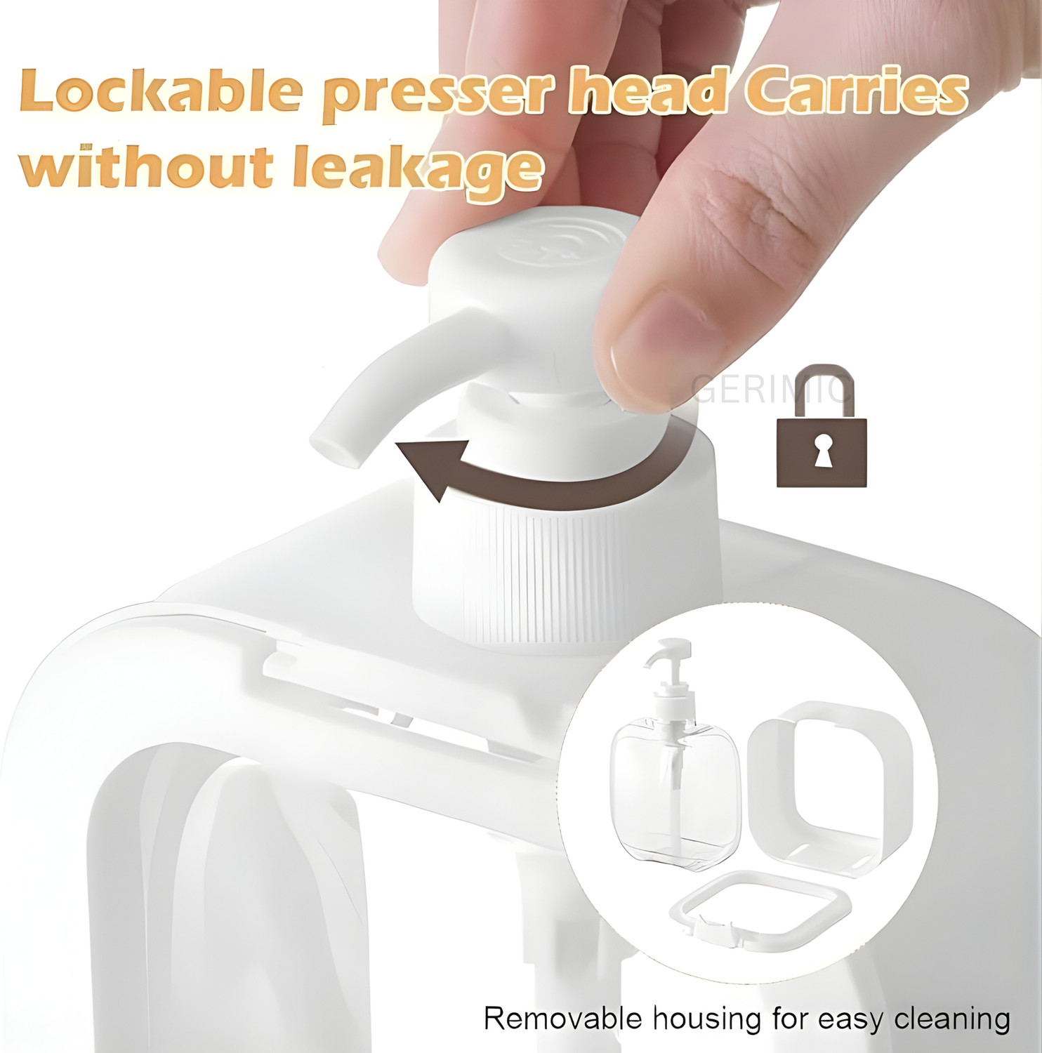 Image of KitchenCart Soap Dispenser Reusable Bottle For Bathroom, Kitchen 2 in 1 PACK 0.3 L Soap, Shampoo, Lotion, Gel, Conditioner Dispenser