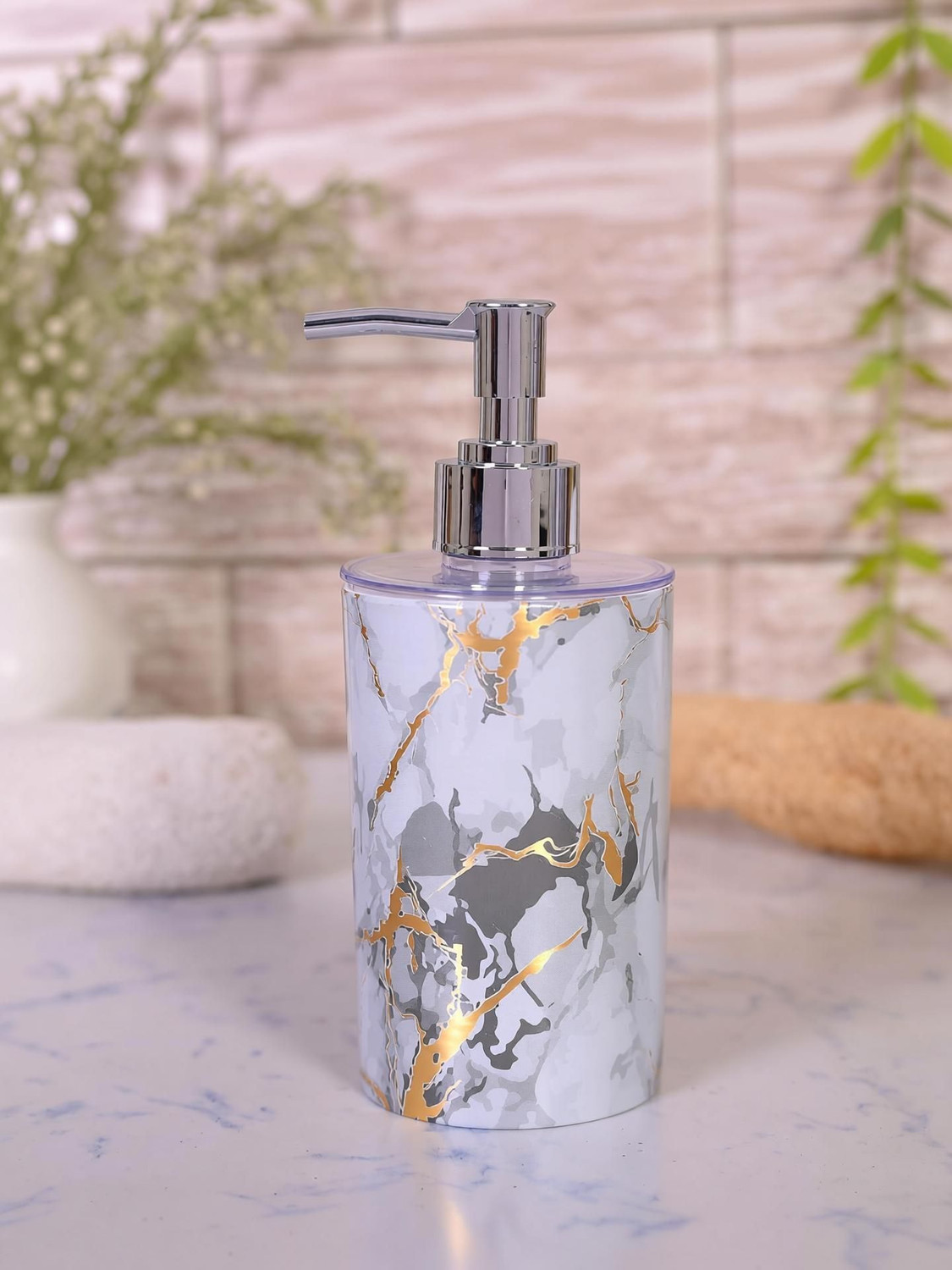 Image of shenron Plastic Liquid Dispenser for Bathroom,Soap Dispenser for Handwash(Pack of 1) 250 ml Liquid, Soap, Gel, Conditioner, Shampoo, Lotion Dispenser