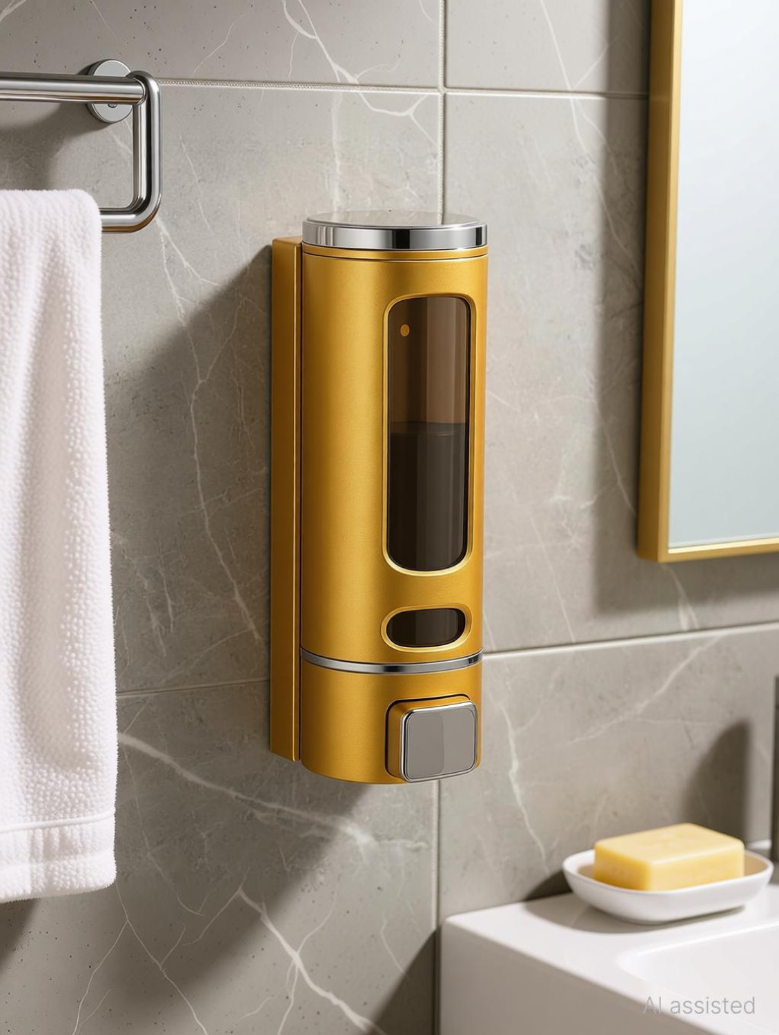 Image of KURIC Plastic Liquid Sanitizer Shower Gel Dishwash Soap Dispenser For Bathroom Kitchen 400 ml Soap, Conditioner, Gel, Liquid, Sanitizer Stand, Shampoo, Lotion Dispenser