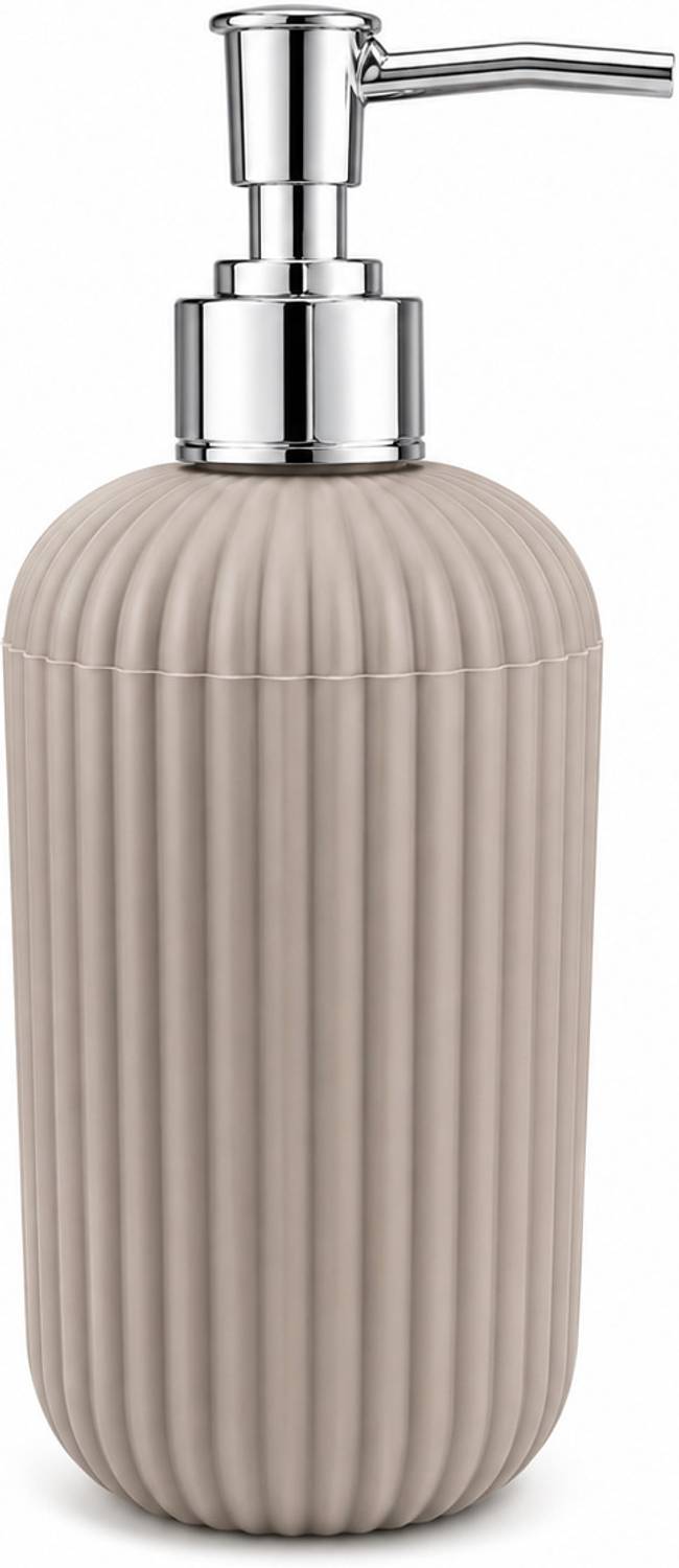 ambarkriti Soap Dispenser Ribbed Design Leak Proof Pump Bathroom Kitchen Use 300ML 300 ml Conditioner, Foam, Gel, Liquid, Lotion, Sanitizer Stand, Shampoo, Soap Dispenser