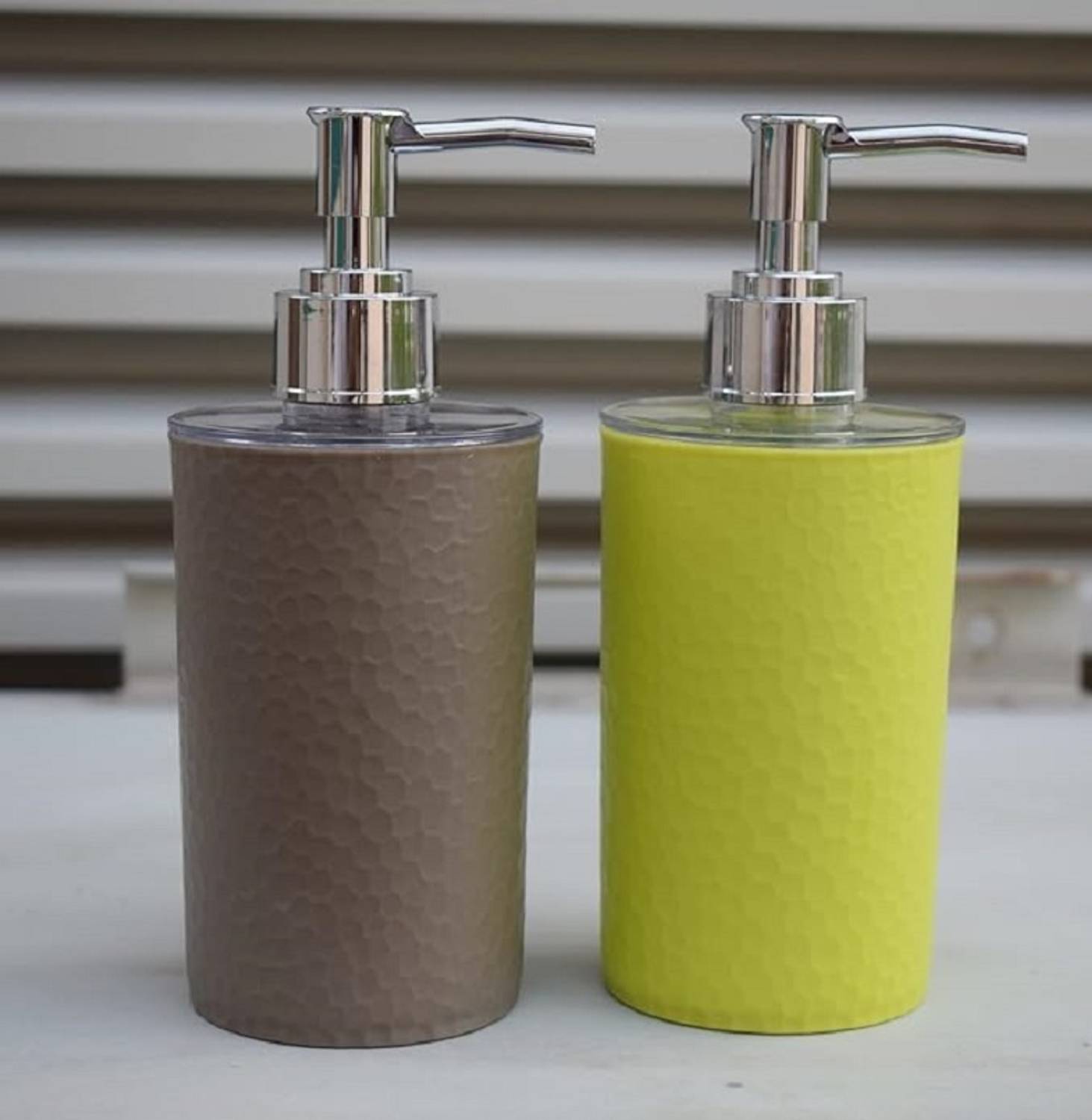 AKR Multi Purpose Liquid Soap Dispenser Bottle with Pump for hand wash (Set of 2) 350 ml Liquid, Soap, Conditioner, Lotion, Sanitizer Stand, Shampoo Dispenser