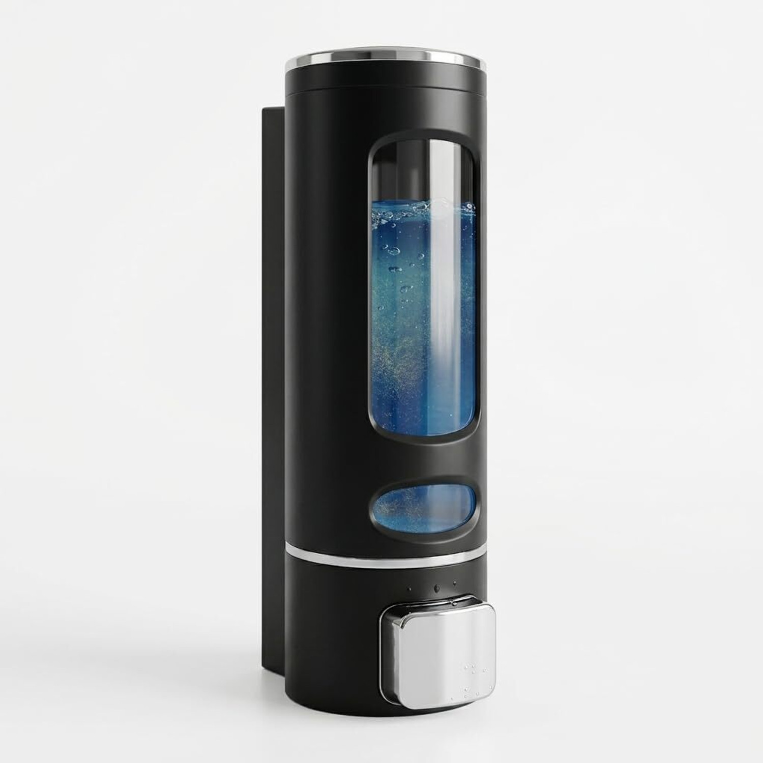 Image of Bath Guru Wall Mounted Liquid Soap Dispenser 400 ml Liquid, Soap, Shampoo, Conditioner, Lotion, Gel Dispenser