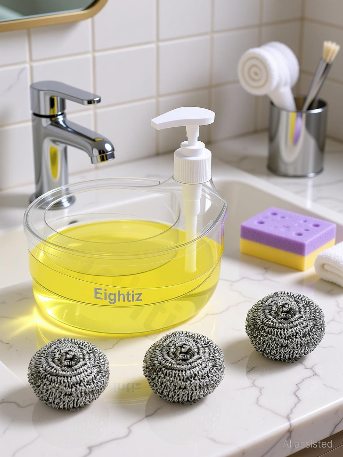 Image of SWAPKART 600 ml Soap, Gel, Liquid, Shampoo, Conditioner Dispenser
