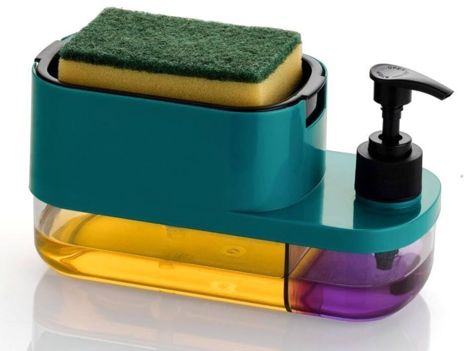 AK10ZONE 3 in 1 Soap Pump Dispenser Dish Soap Liquid Dispenser 400 ml Conditioner, Foam, Gel, Liquid, Lotion, Shampoo Dispenser