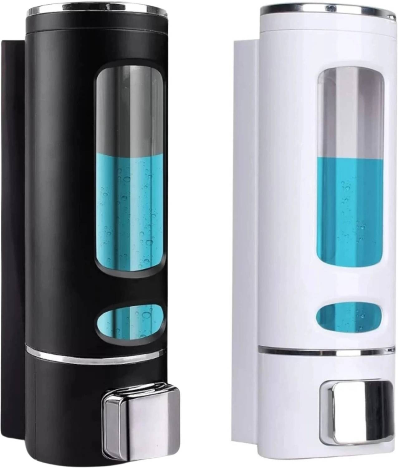 AMATRA Premium Quality Wall Mounted Shampoo/Liquid Soap Dispenser(Pack of 2) 0.4 L Liquid, Shampoo, Gel, Foam, Lotion, Sanitizer Stand, Conditioner, Soap Dispenser