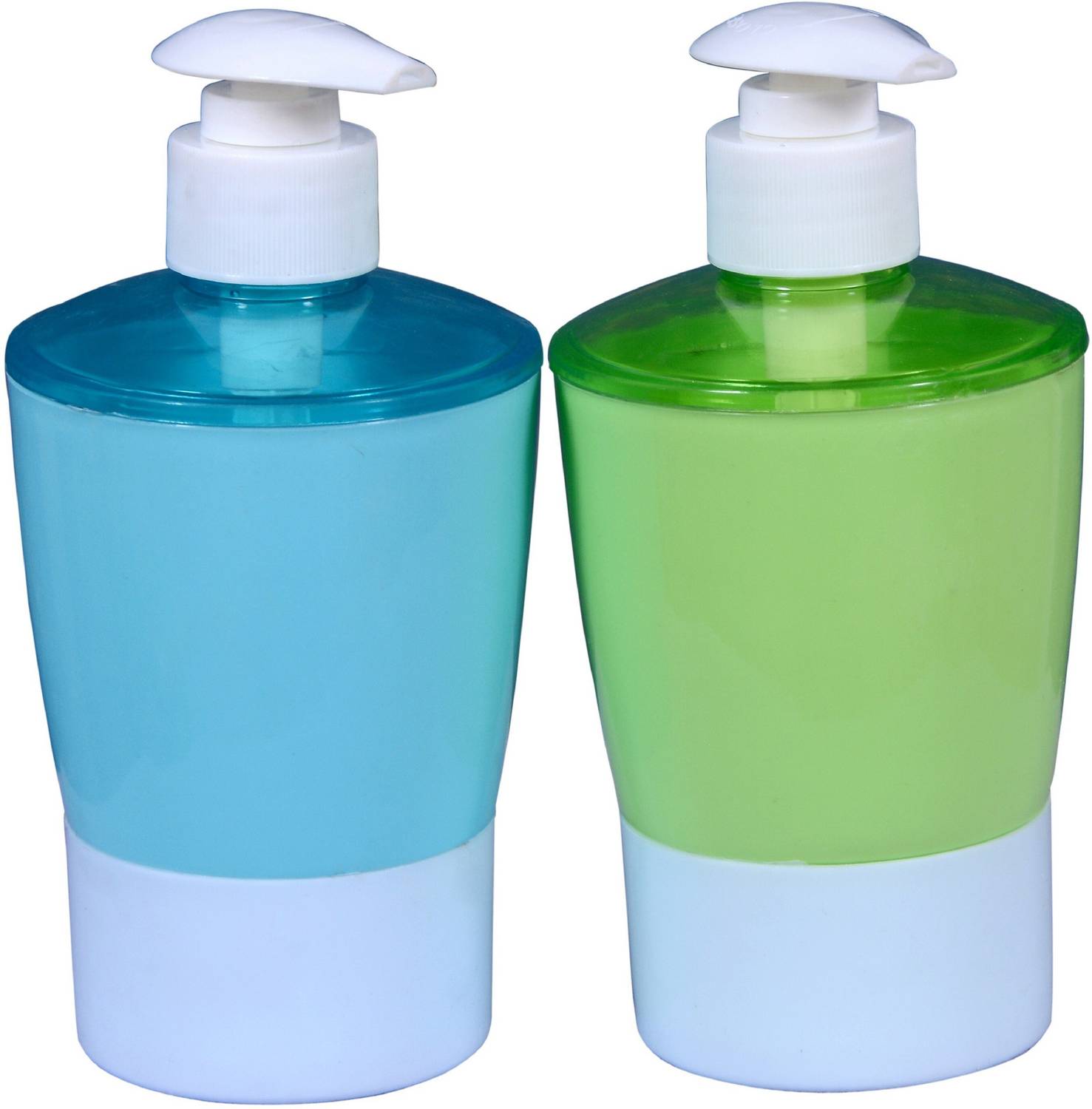 AKR HIGH QUALITY UNBREAKABLE SOAP DISPENSER (set of 2)(PURPLE,GREEN) 320 ml Soap, Foam, Conditioner, Lotion Dispenser