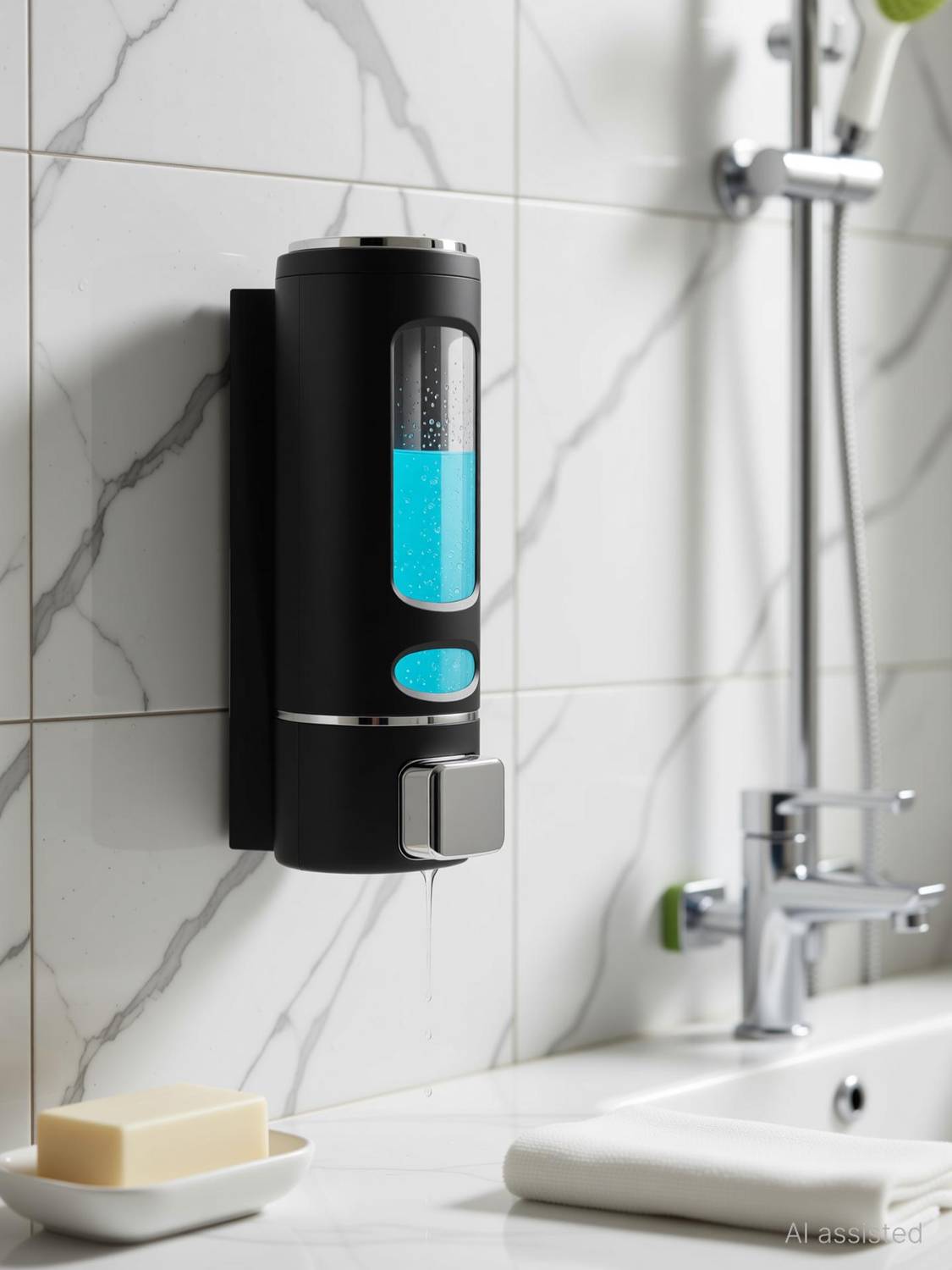 Citipro Manual Touch Soap Dispenser Ideal for Washrooms, Homes, Schools 0.4 L Liquid, Shampoo, Gel, Foam, Lotion, Sanitizer Stand, Conditioner, Soap Dispenser