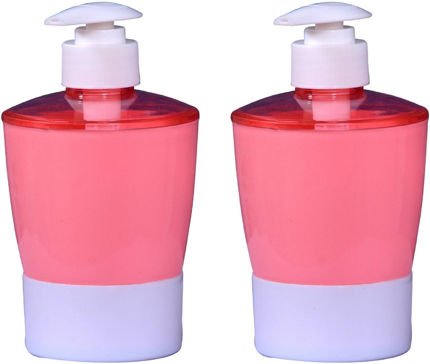 AKR HIGH QUALITY UNBREAKABLE Liquid Soap/Liquid/Shampoo/Hand wash/Sanitizer/Lotion Dispenser Bottle for Kitchen, Wash-Basin and Bathroom (set of 2)(orange,orange) 350 ml Soap, Shampoo, Gel, Lotion, Conditioner, Liquid Dispenser