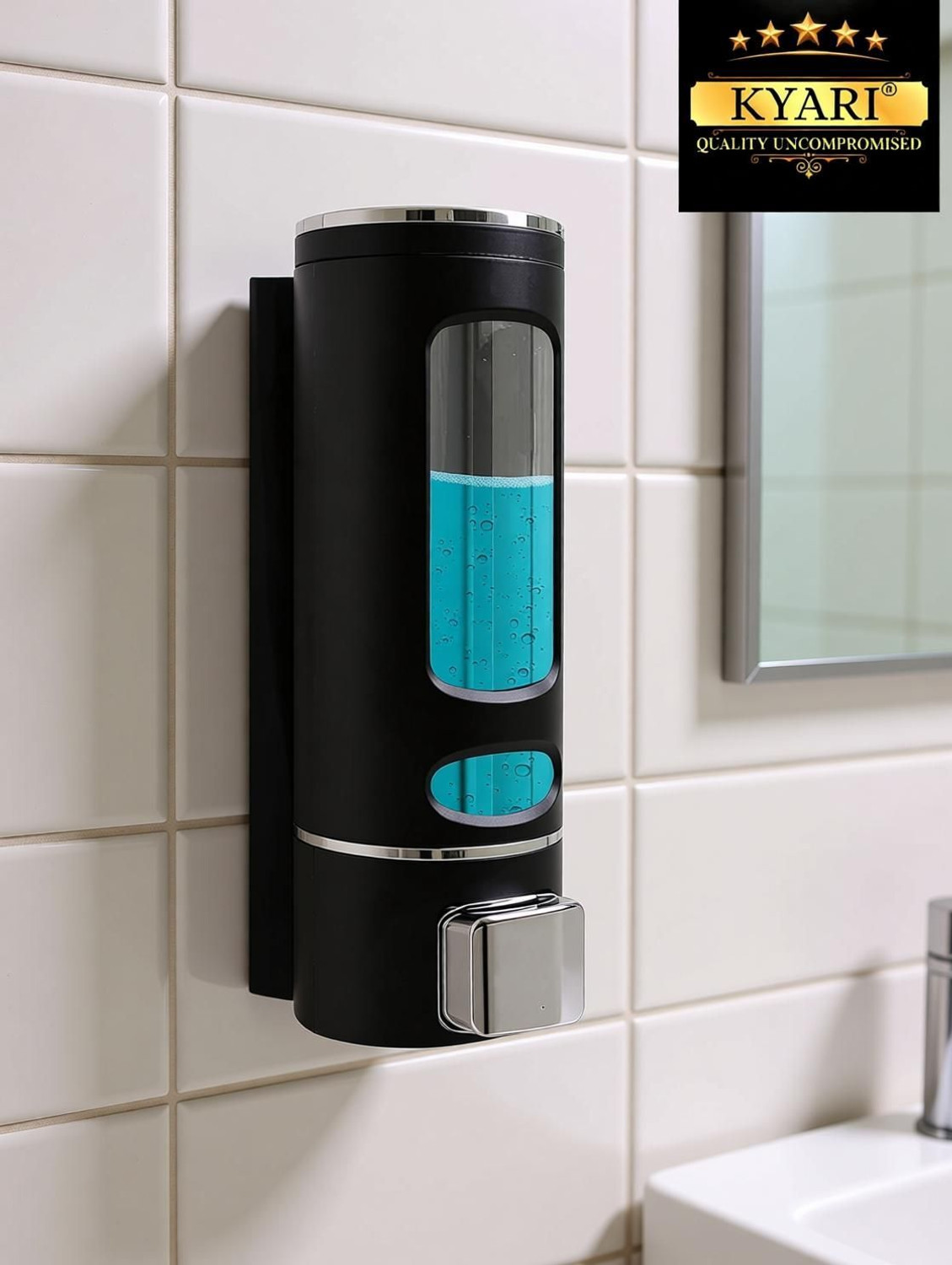 Image of Kyari - for Hand Wash / Body Wash / Shampoo / Bathroom / Wash Basin 350 ml Shampoo Dispenser